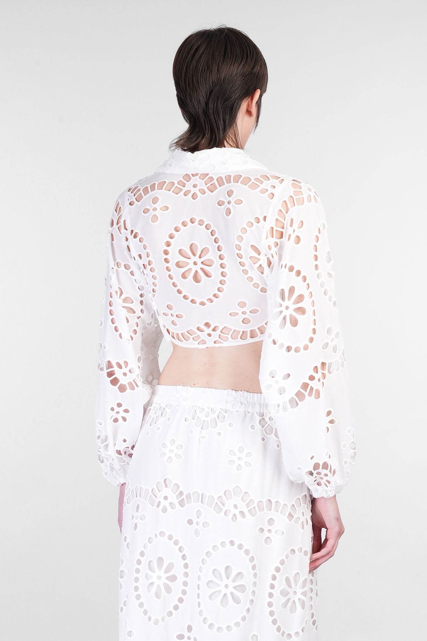 Mc2 Saint Barth Febe Shirt In White Cotton In White
