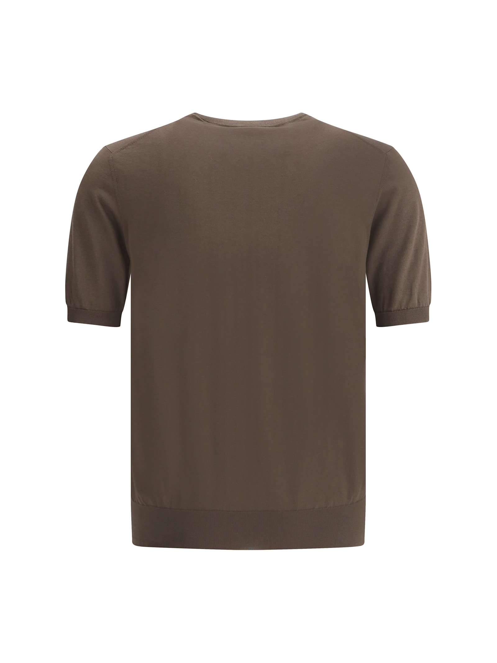 Cruciani Knit Cotton T-shirt Short Sleeves