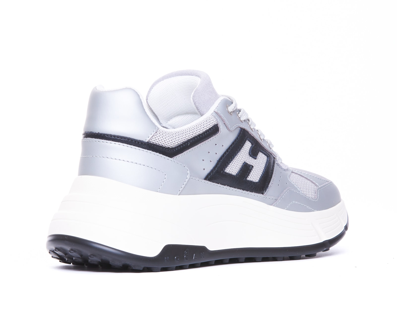 Shop Hogan Hi-fi  Sneakers In Silver