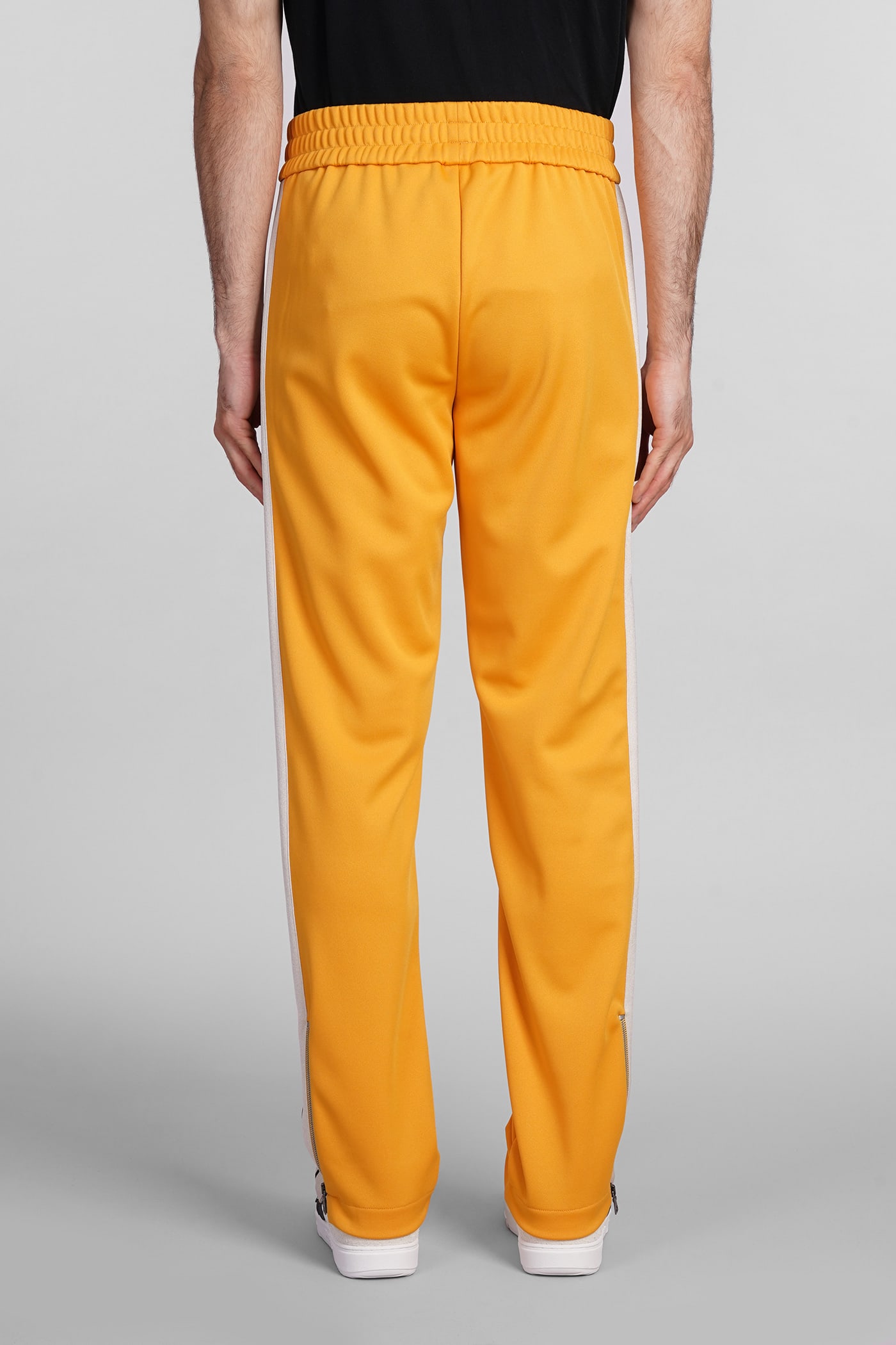 Shop Palm Angels Pants In Orange Polyester
