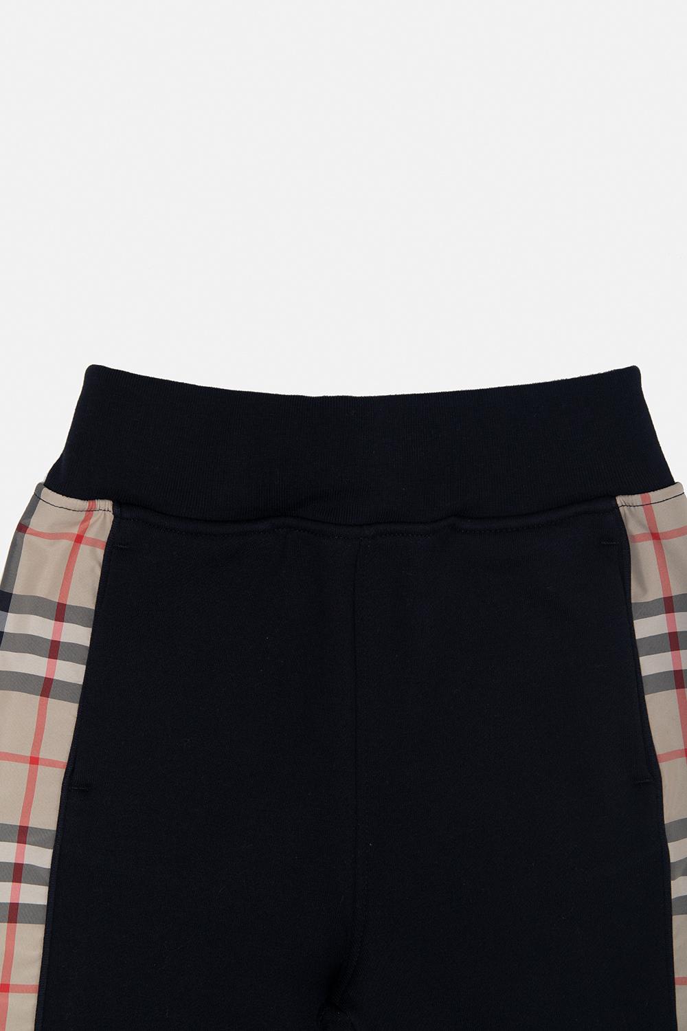 Shop Burberry Nolen Patterned Shorts In Black