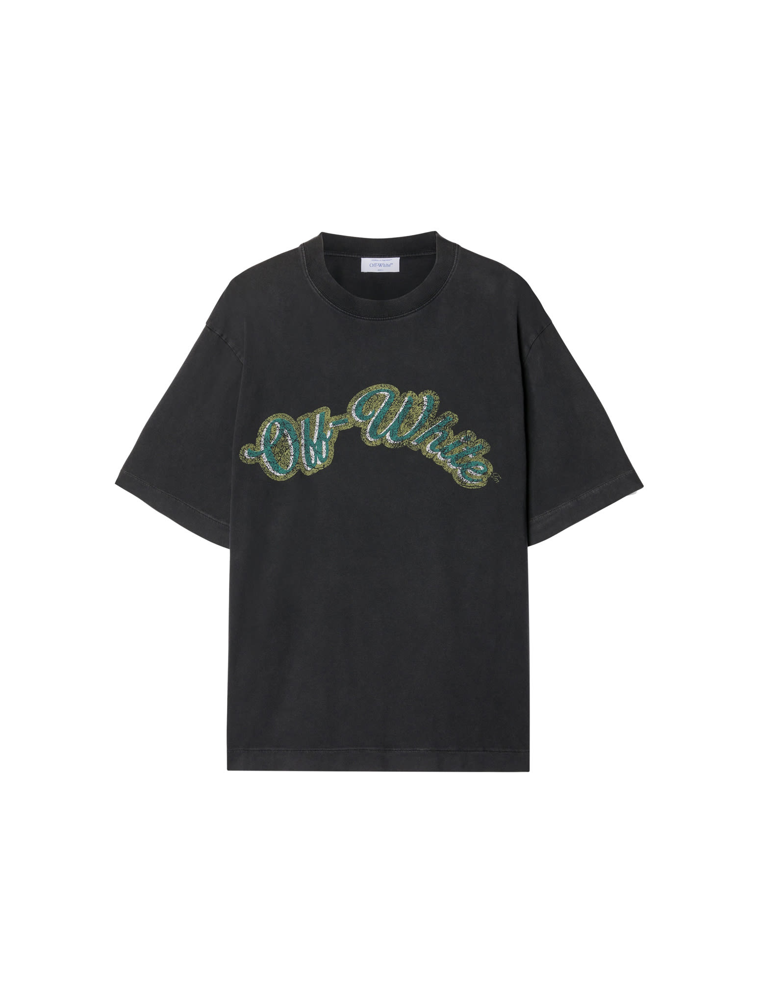 Shop Off-white Green Bacchus Skate S/s Tee In Black College