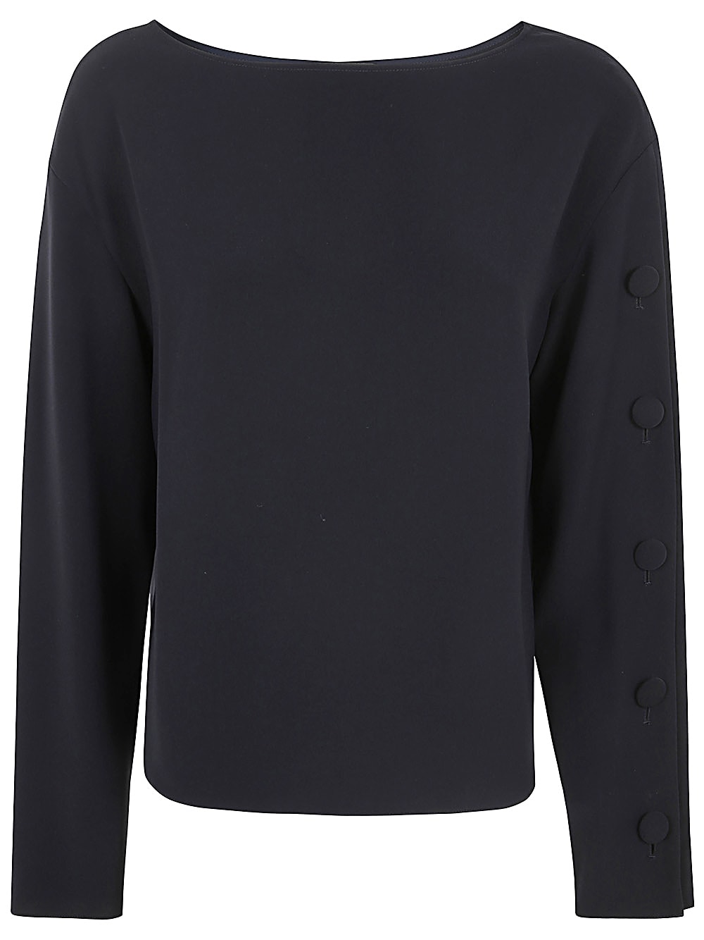 Shop Emporio Armani Top In Navy Blue