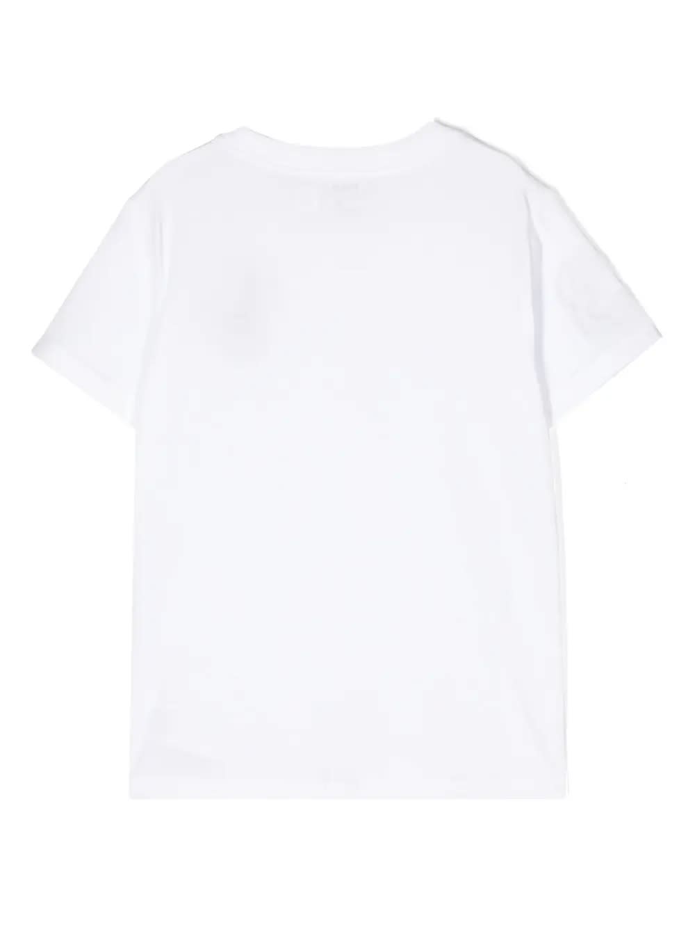 Shop Ralph Lauren Pony Polo T-shirt In White And Blue