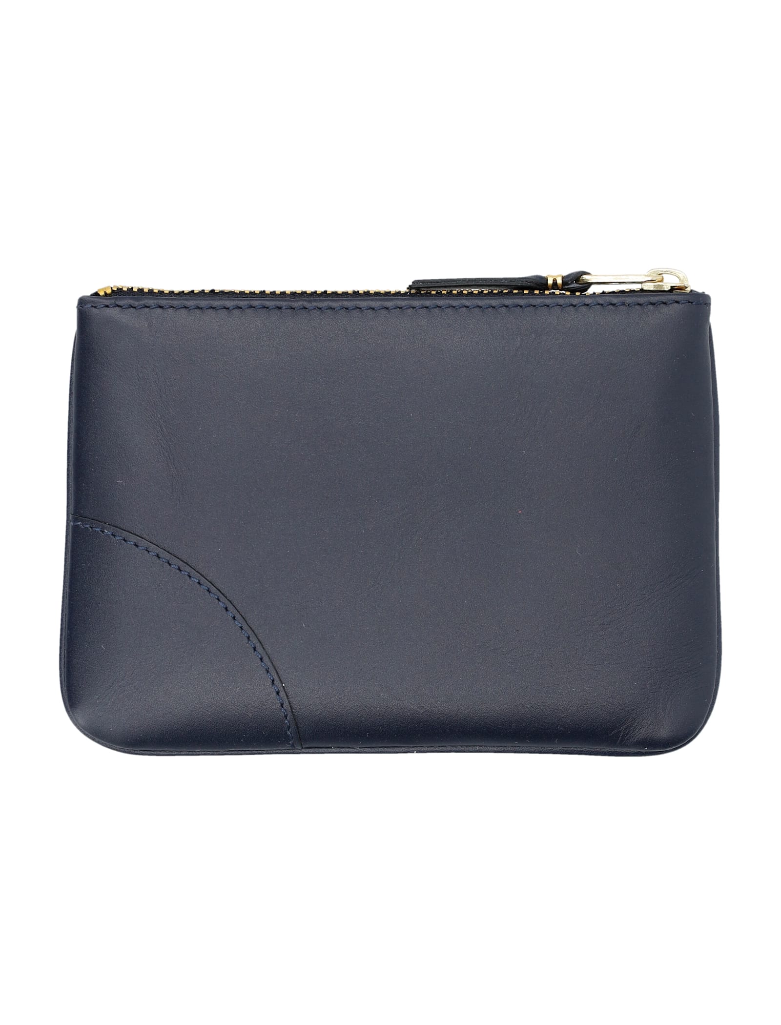 Comme Des Garçons Xsmall Classic Arecalf Pouch In Navy