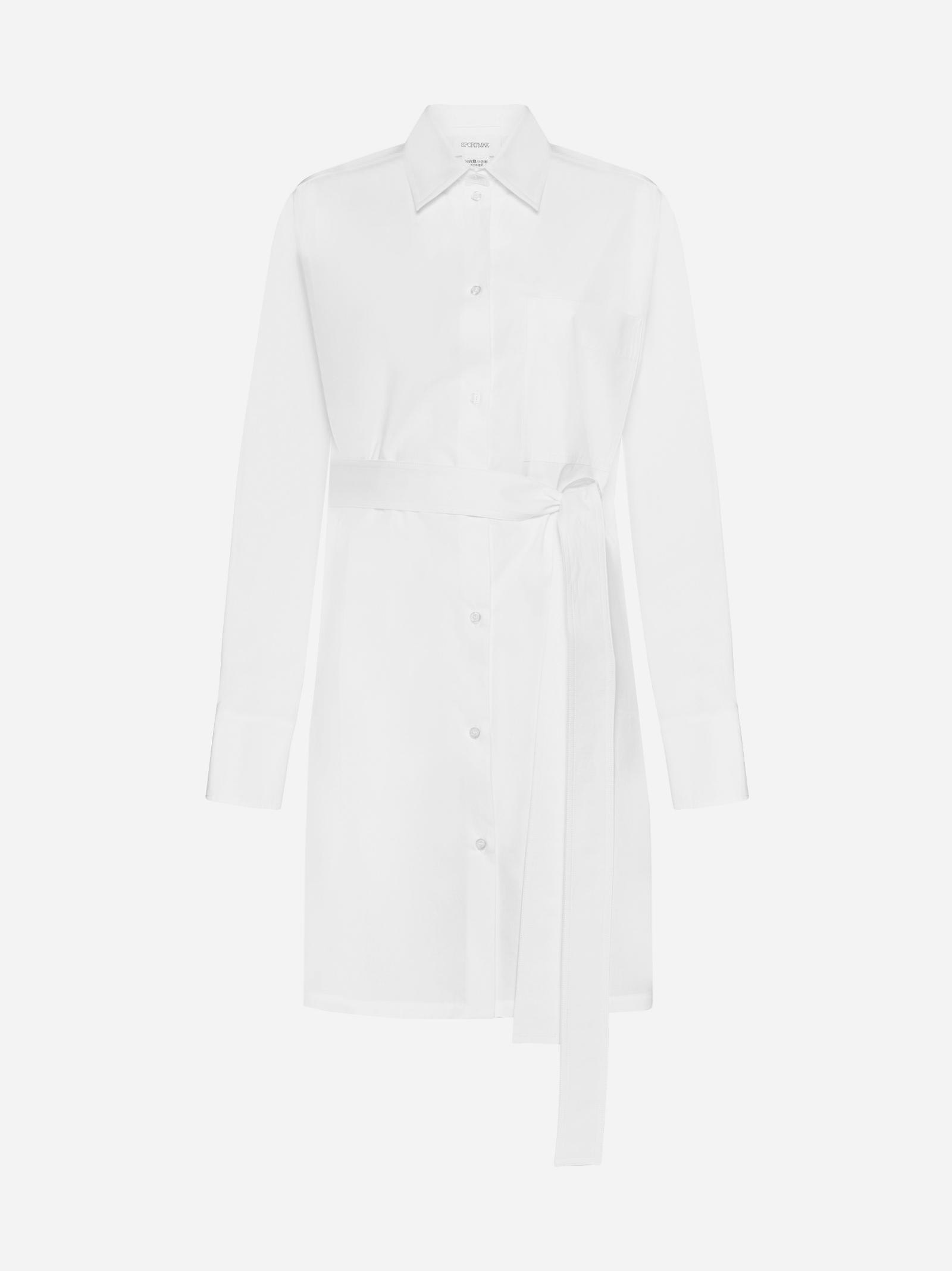 SportMax William Cotton-blend Shirt Dress