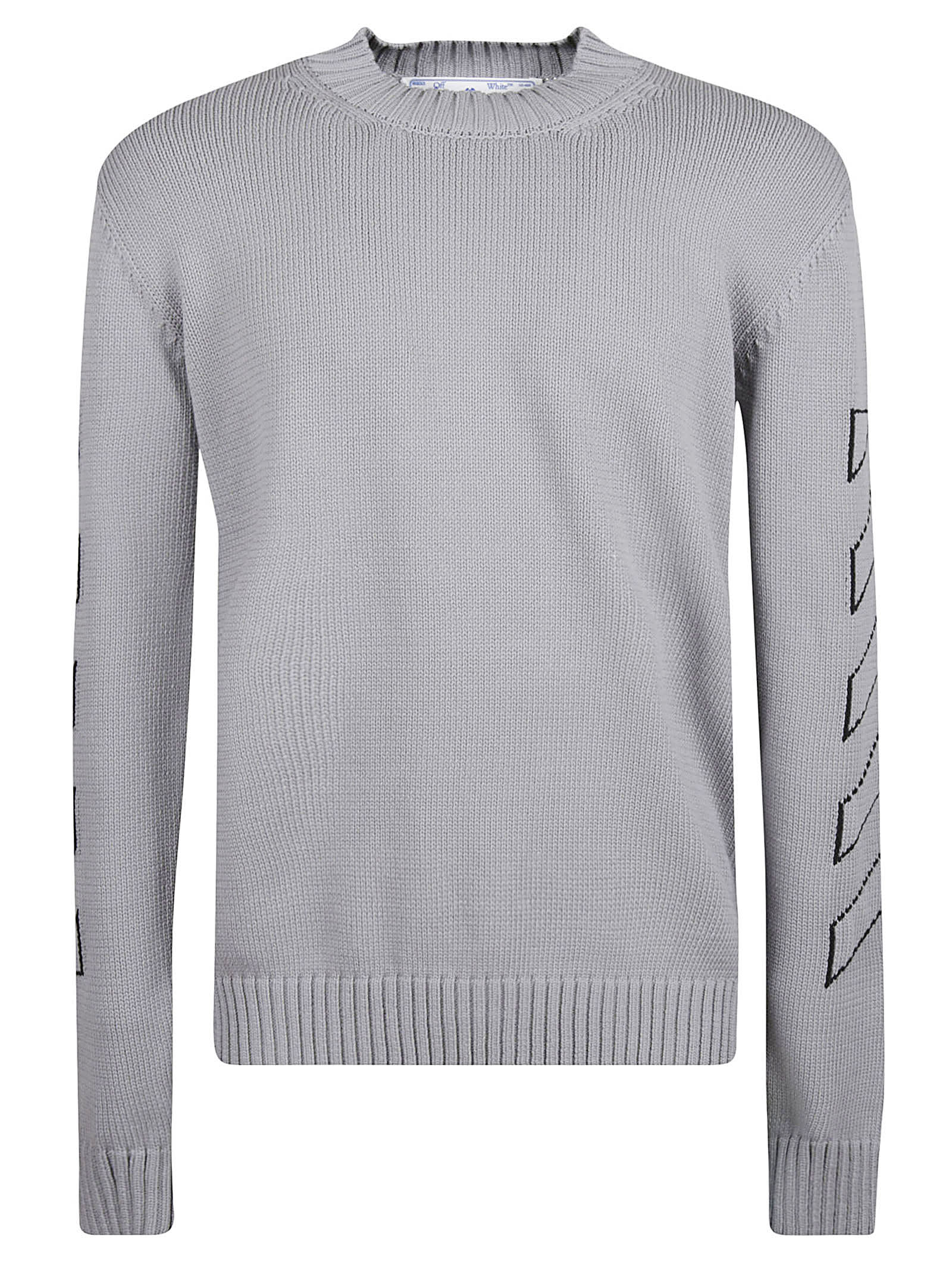 Off-White Diag Outline Knit Crewneck Sweater