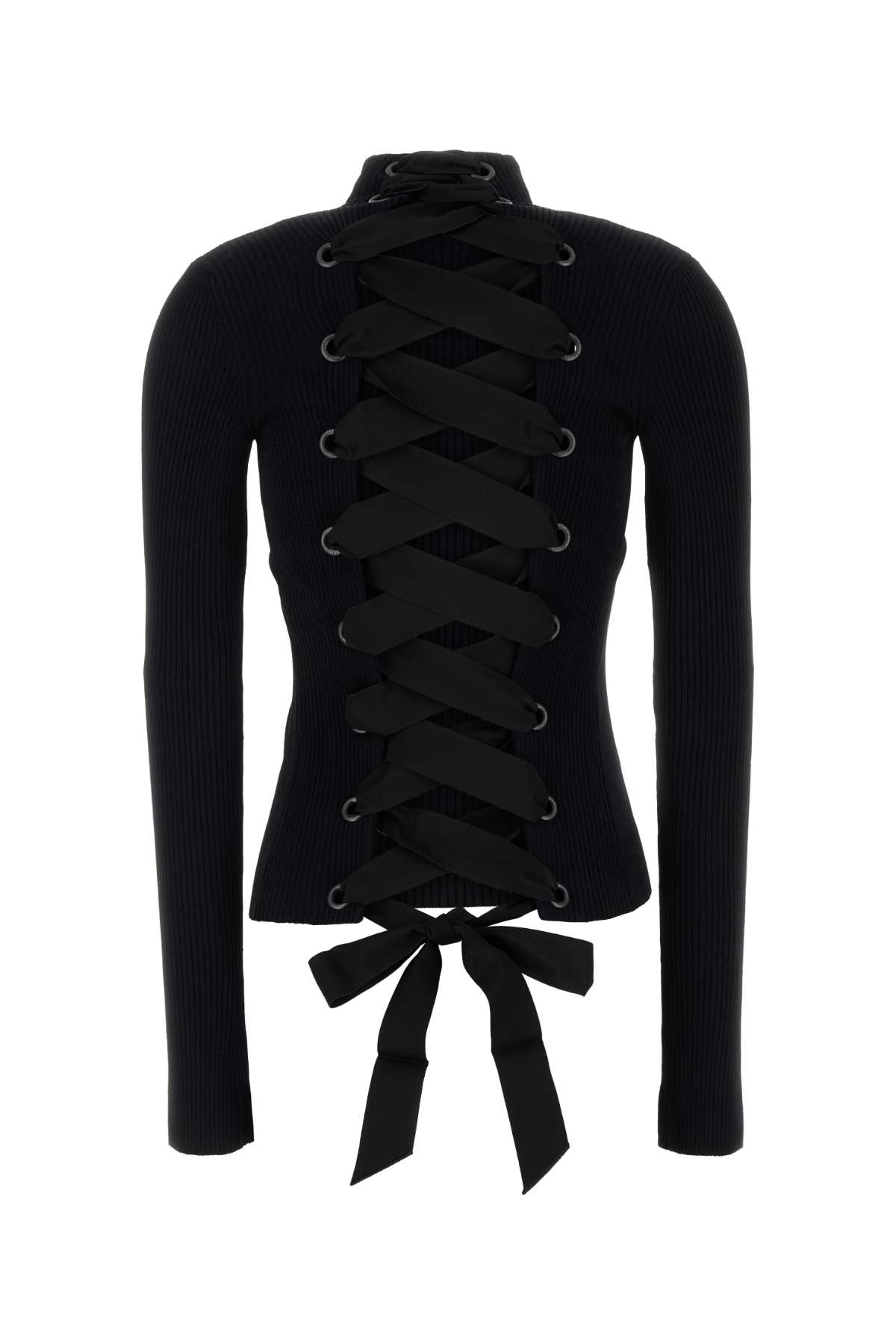 【送料&関税込】Balenciaga Black Stretch Viscose Blend Top Balenciaga Women Black Stretch Viscose Blend Top | ModeSens