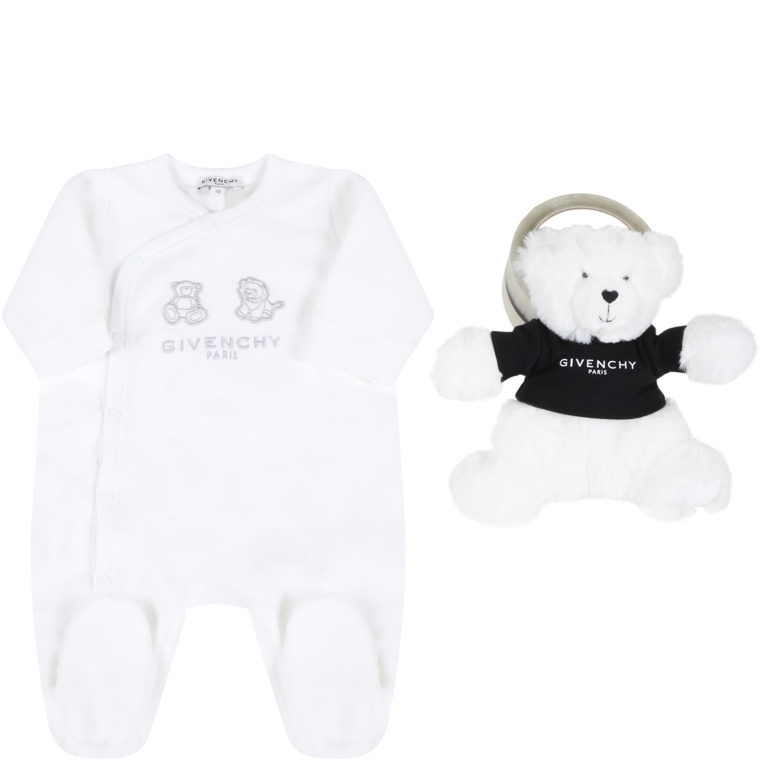 Givenchy White Set For Babykids