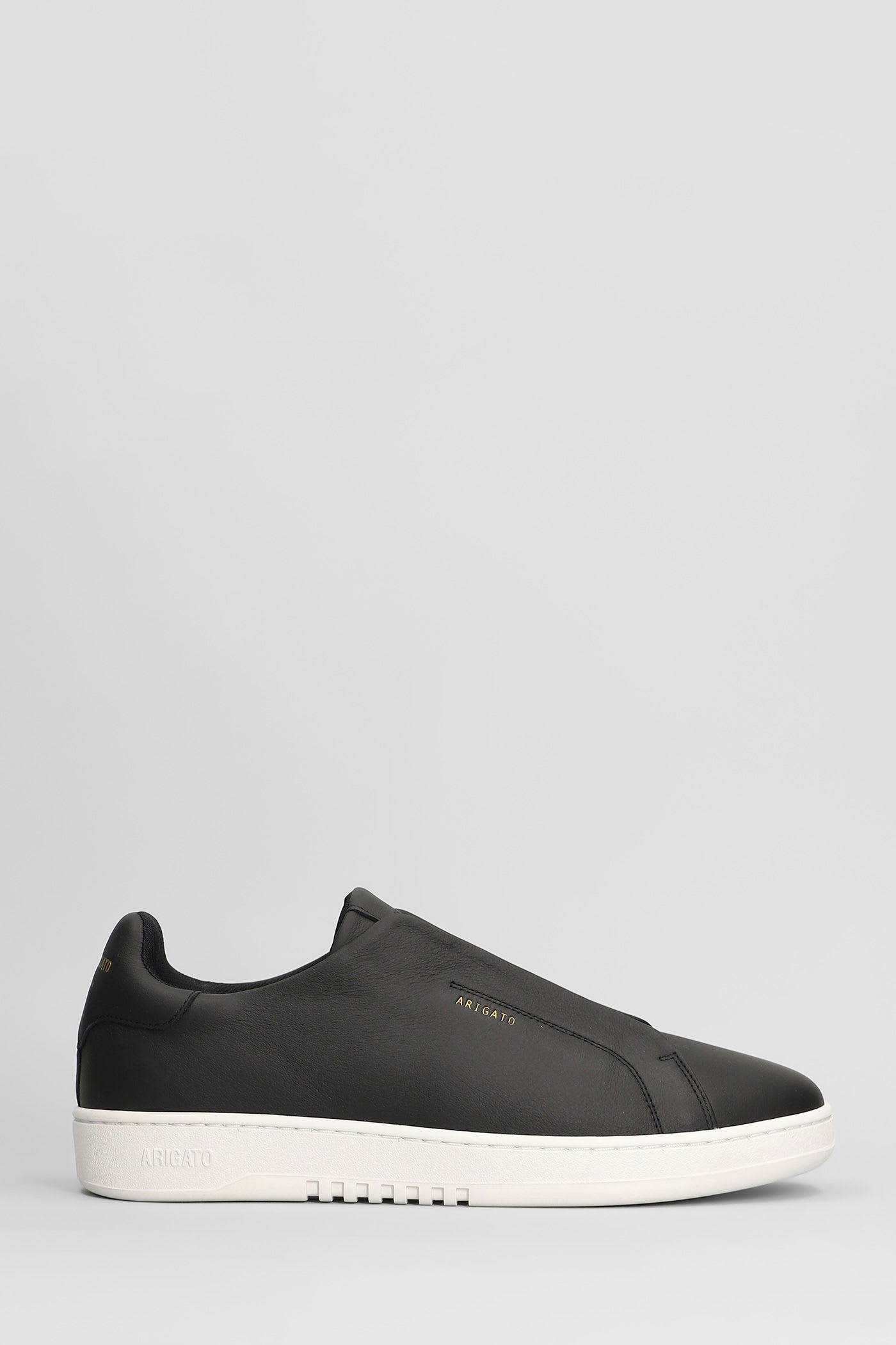 Dice Laceless Sneakers In Black Leather
