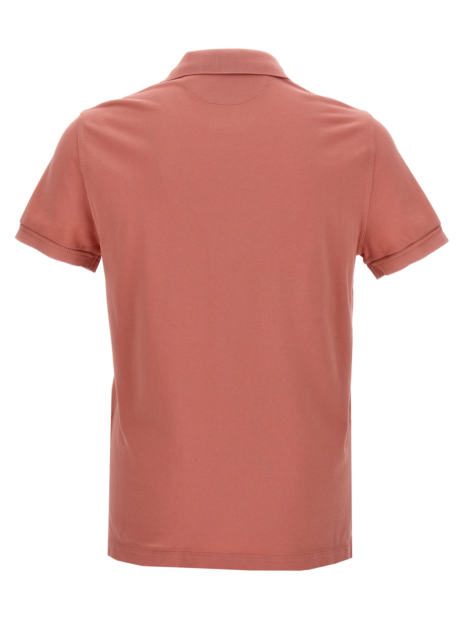 Shop Tom Ford Tennis Piquet Polo Shirt In Pink