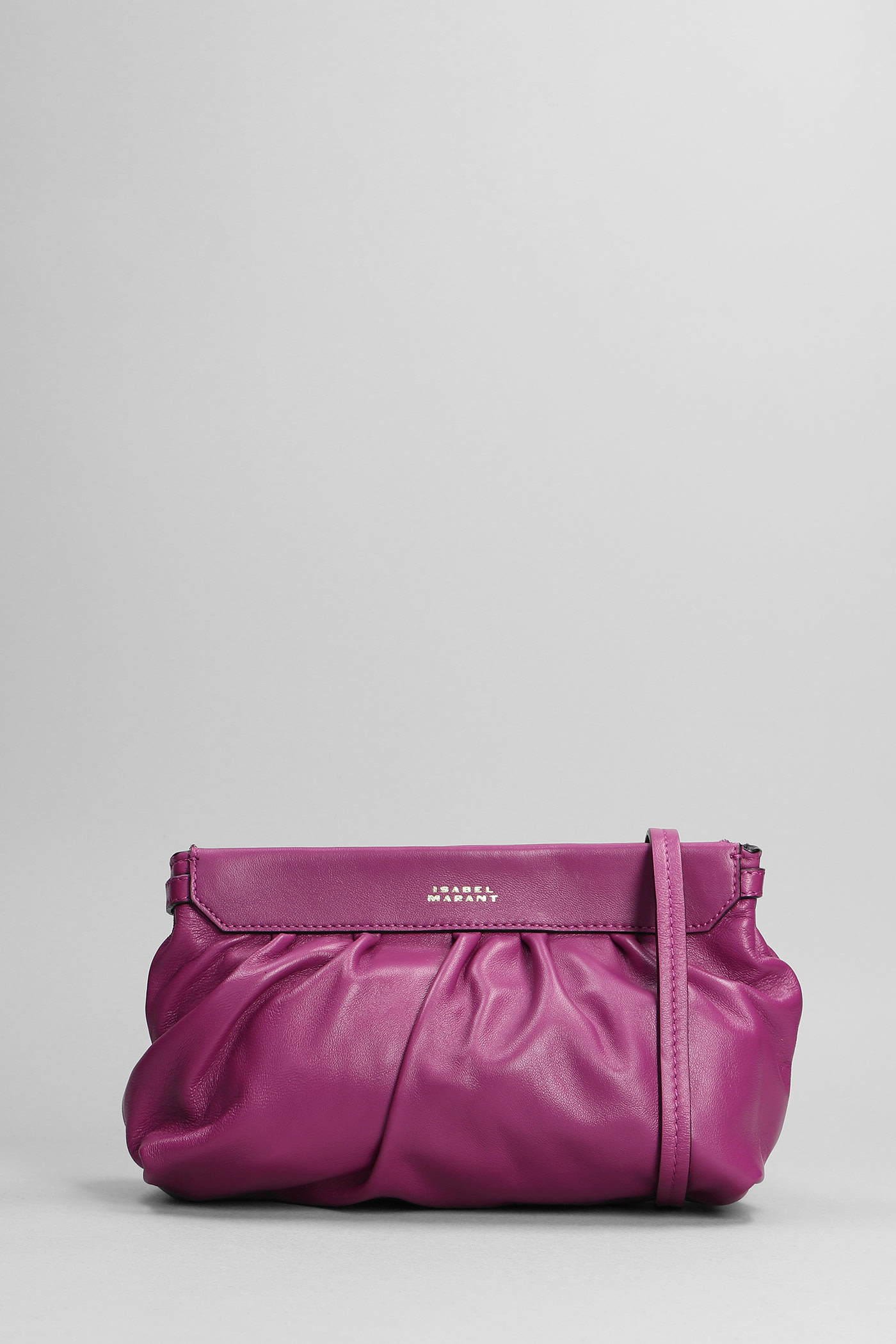 Isabel Marant Luz Pouch Clutch In Viola Leather
