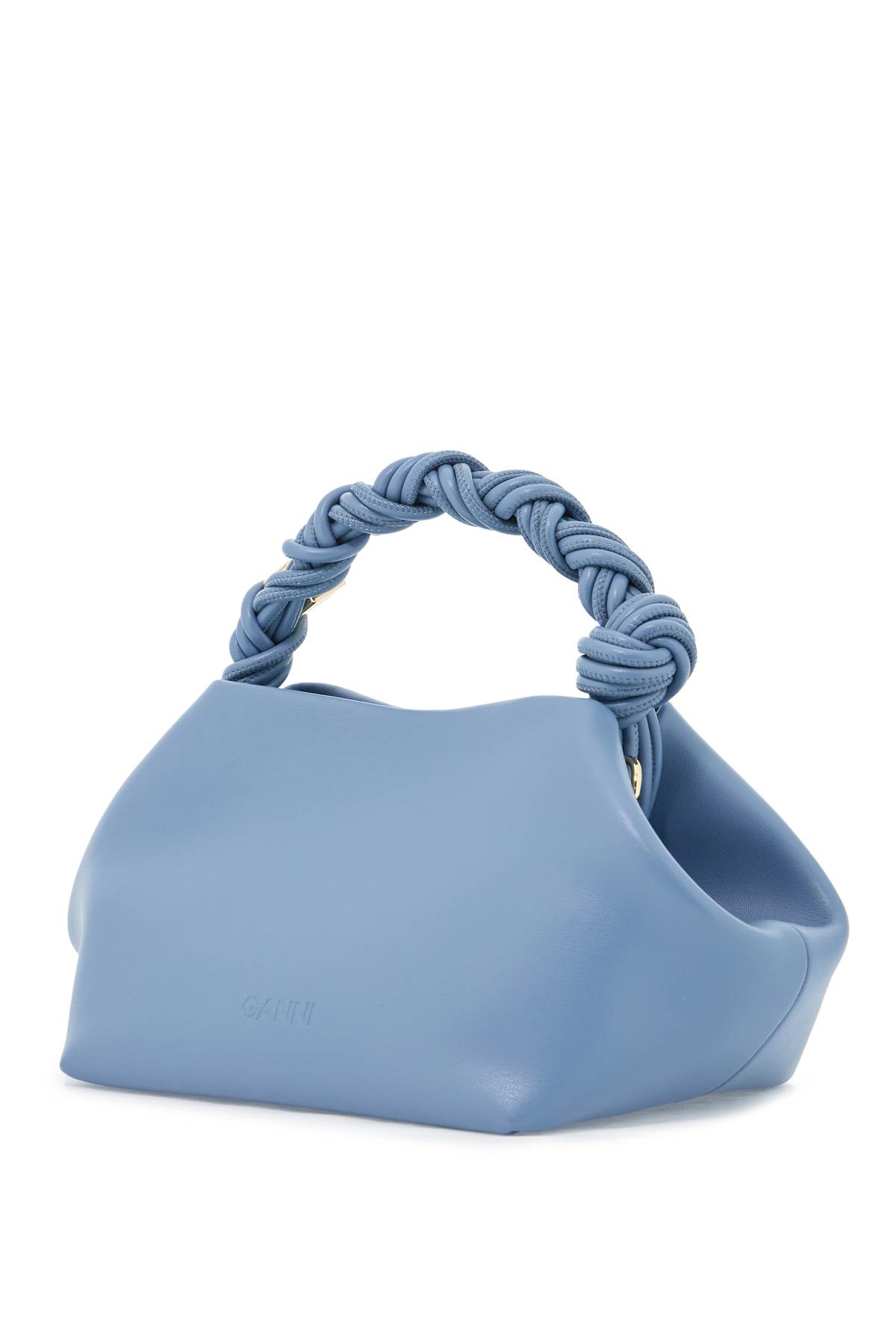 Shop Ganni Bou Handbag In Dusty Blue (light Blue)