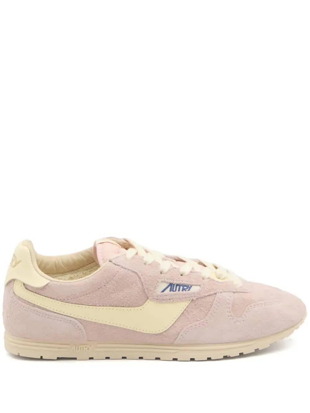 Windspin Sneakers In Suede And Leather Rosemary And Rutabaga
