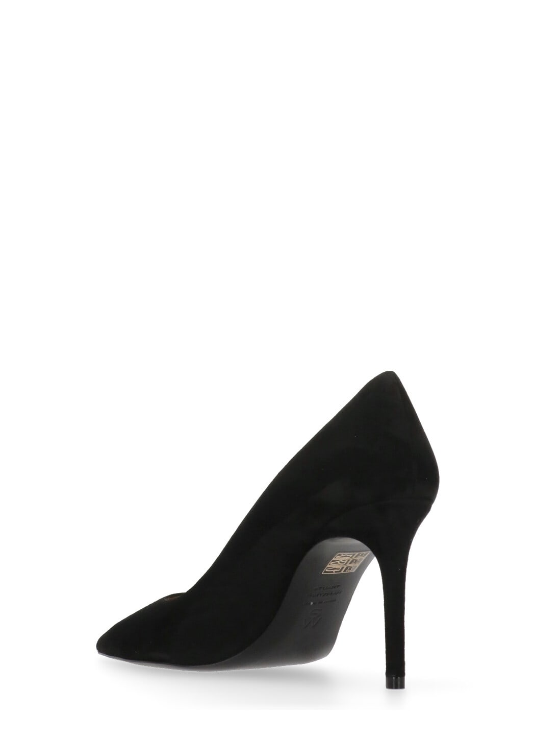 Stuart Weitzman Pointed Toe Leather Stiletto Heel Pumps In Black