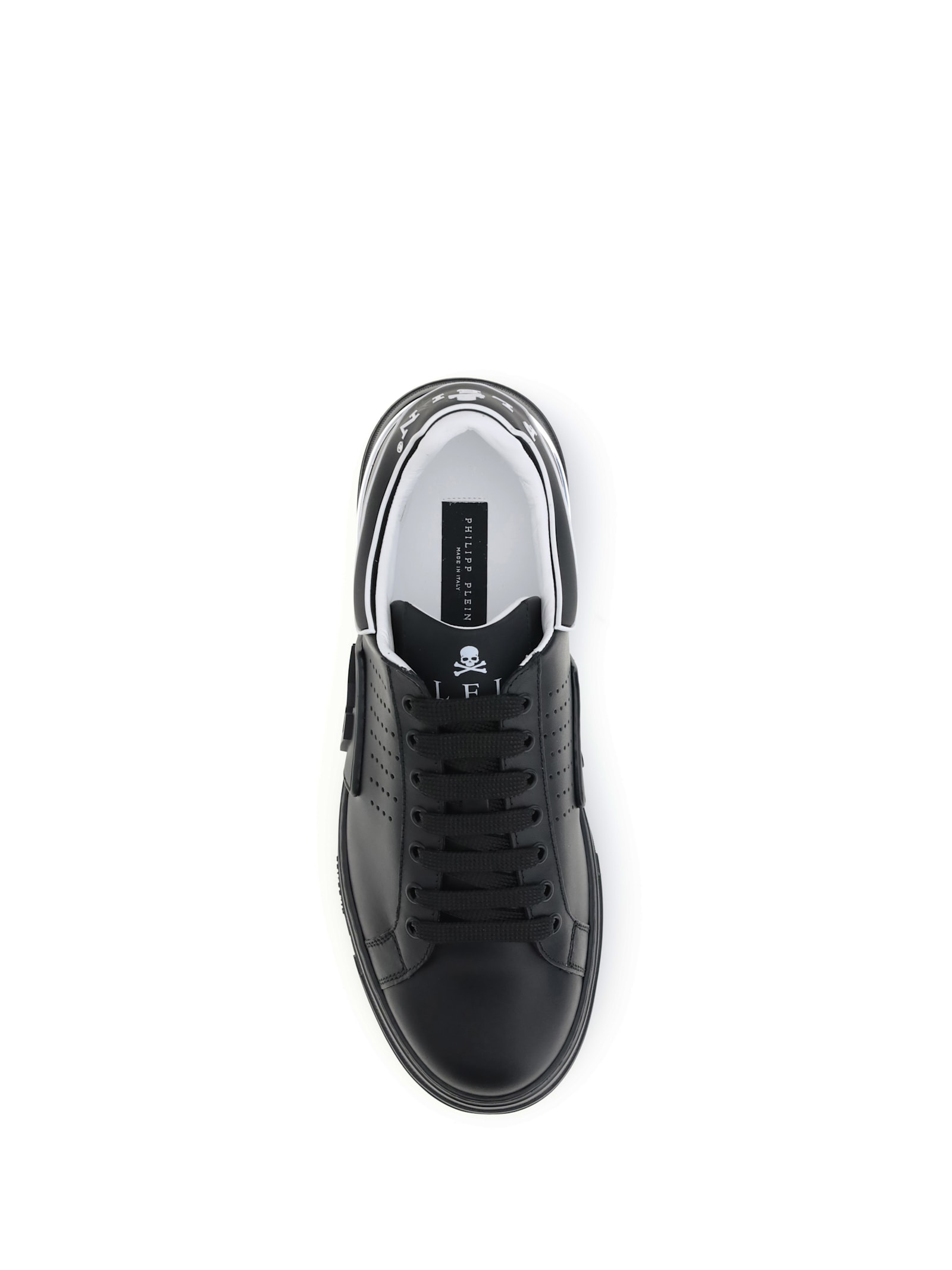 Philipp Plein Modern Hexagon Design Sneakers In Black