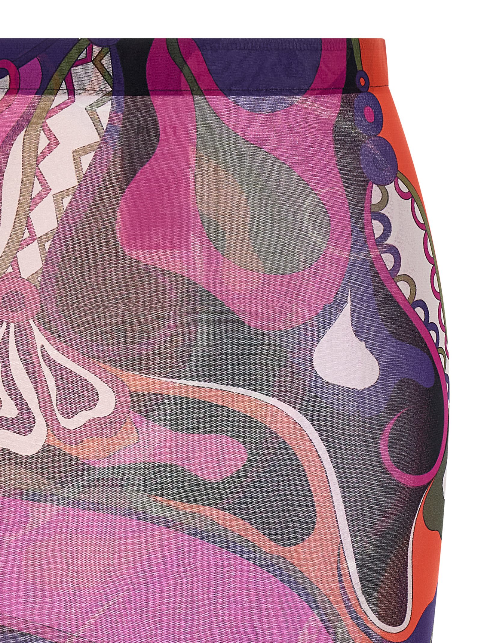 Pucci Tulle Skirt Skirts Multicolor In Multi