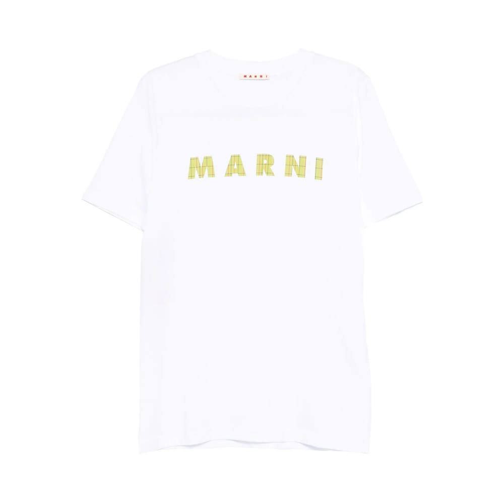 Marni Short-sleeve Cotton T-shirt In White