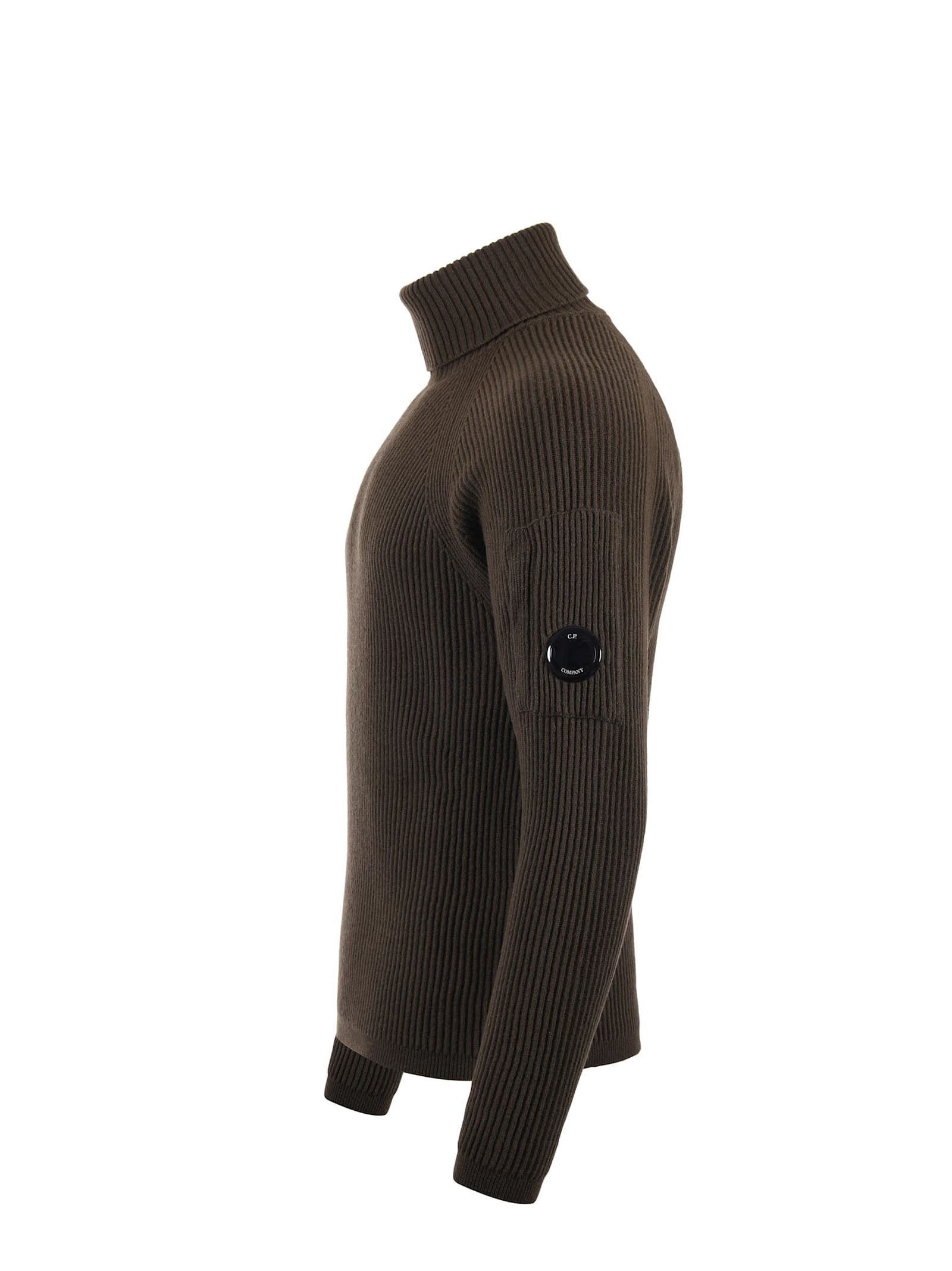 C.P. COMPANY C.P. COMPANY RIBBED WOOL BLEND TURTLENECK 