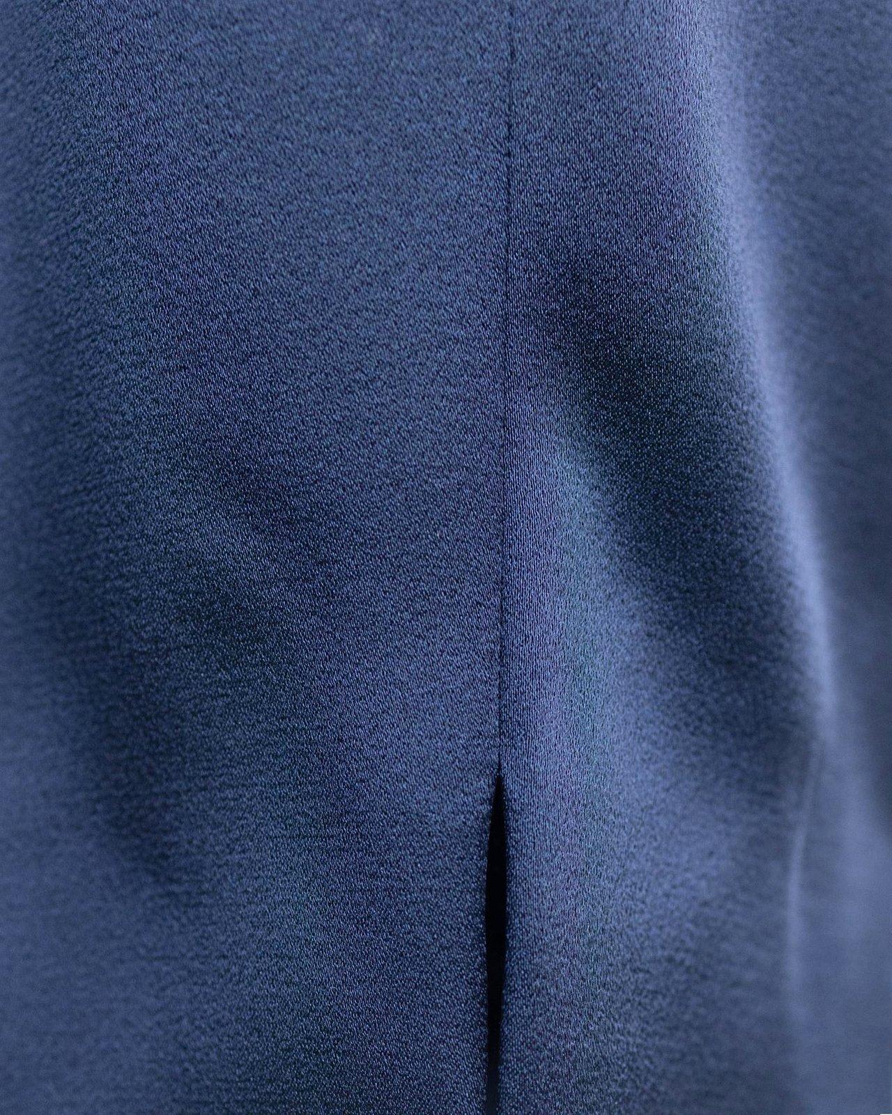 Max Mara Envers Satin Cigarette Trousers  Studio In Blue