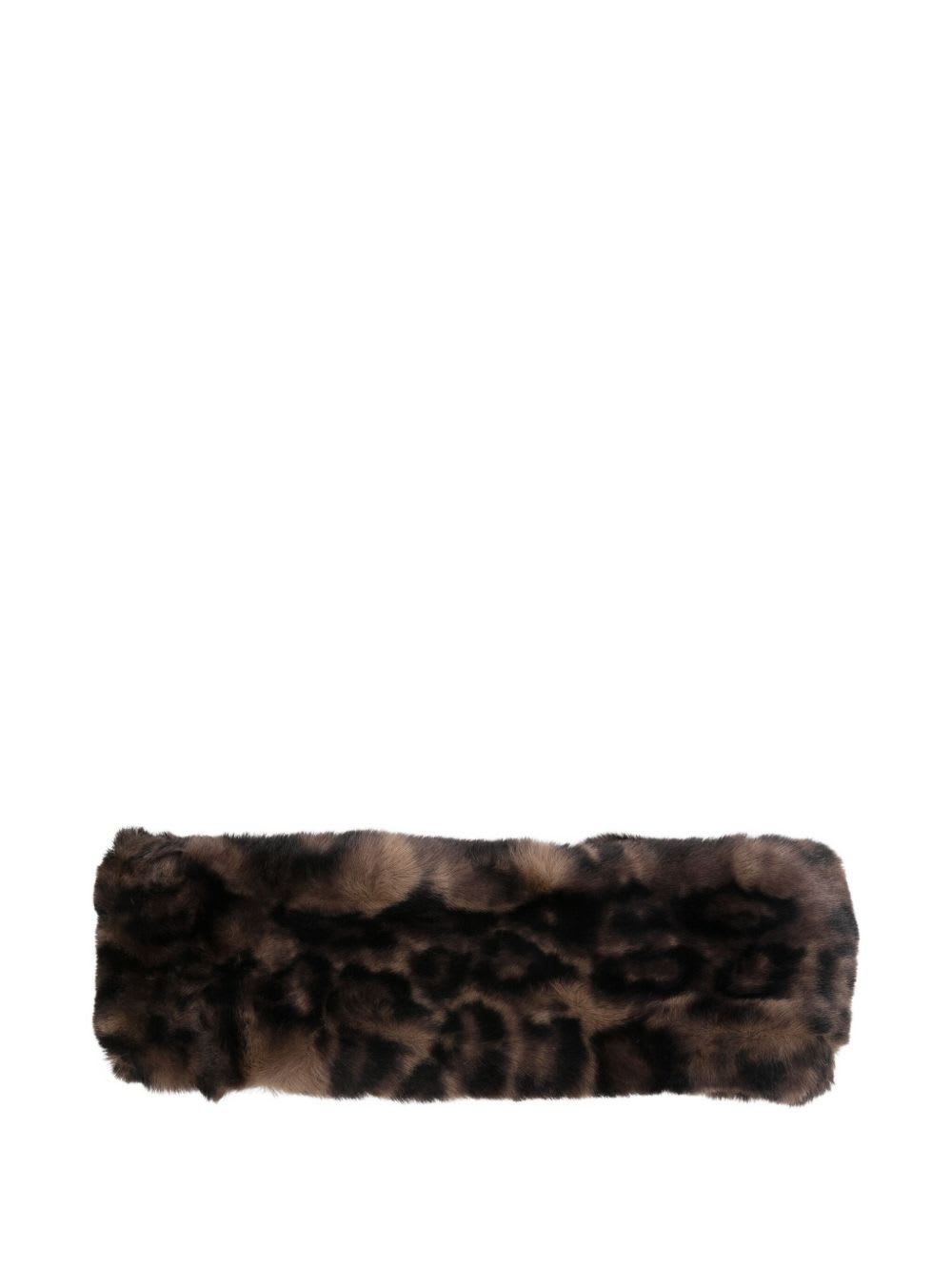 Apparis Eleni Leopard Headband In Brown