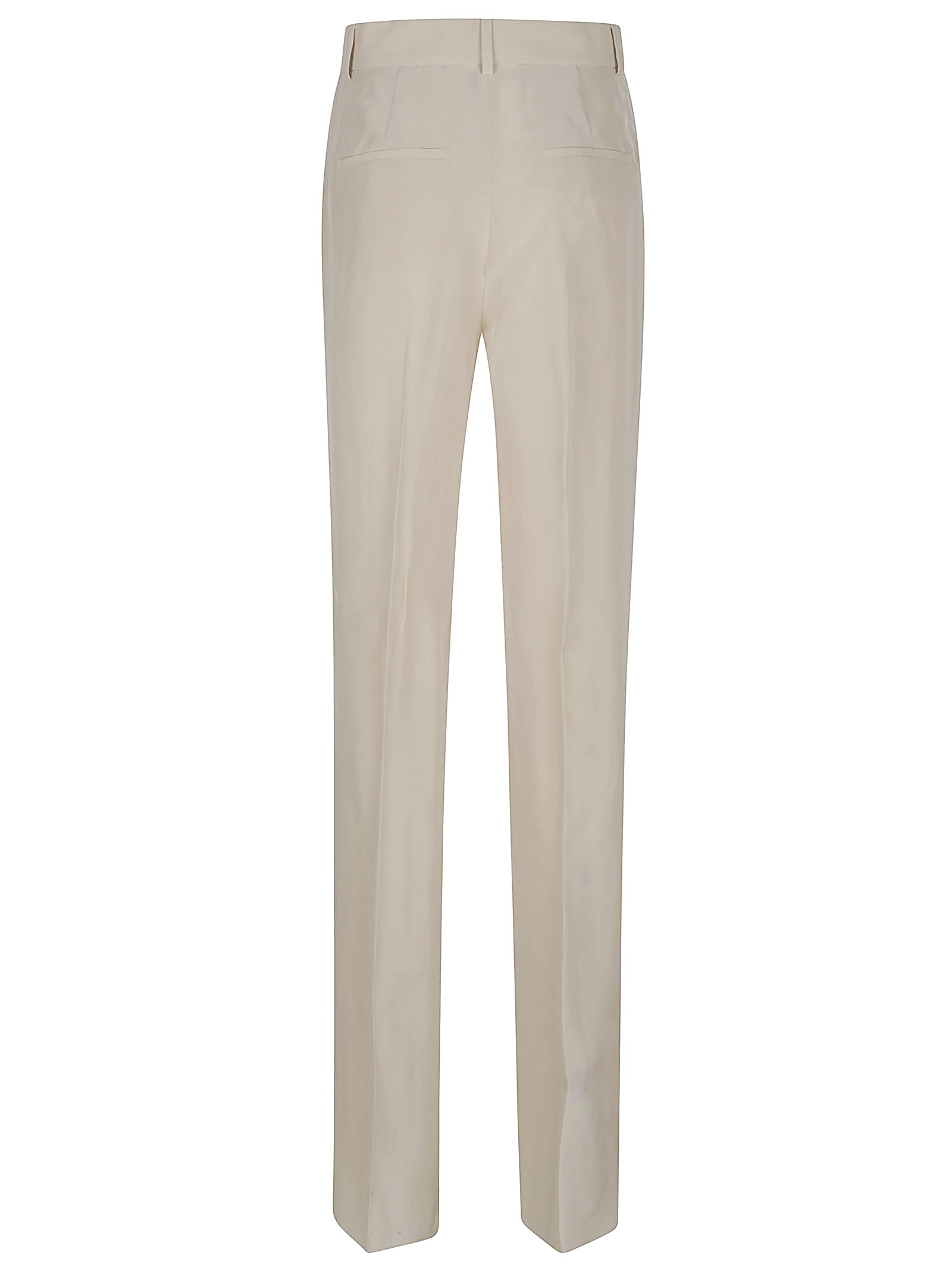 Sportmax Beige Tailored Trousers With Straight Leg Silhouette In Neutral