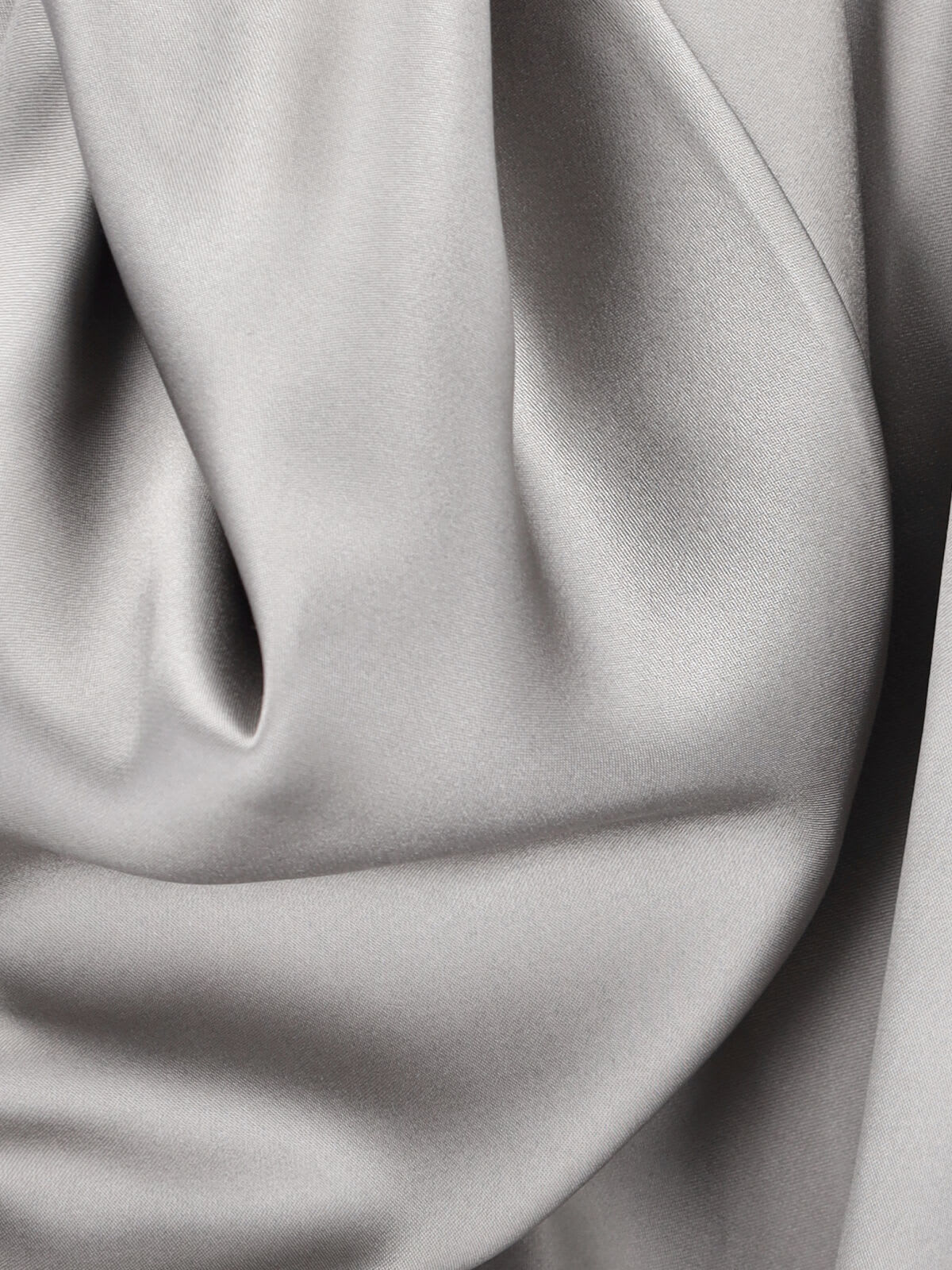Giorgio Armani Wrap Design Shirt With Draped Detailing In Gray