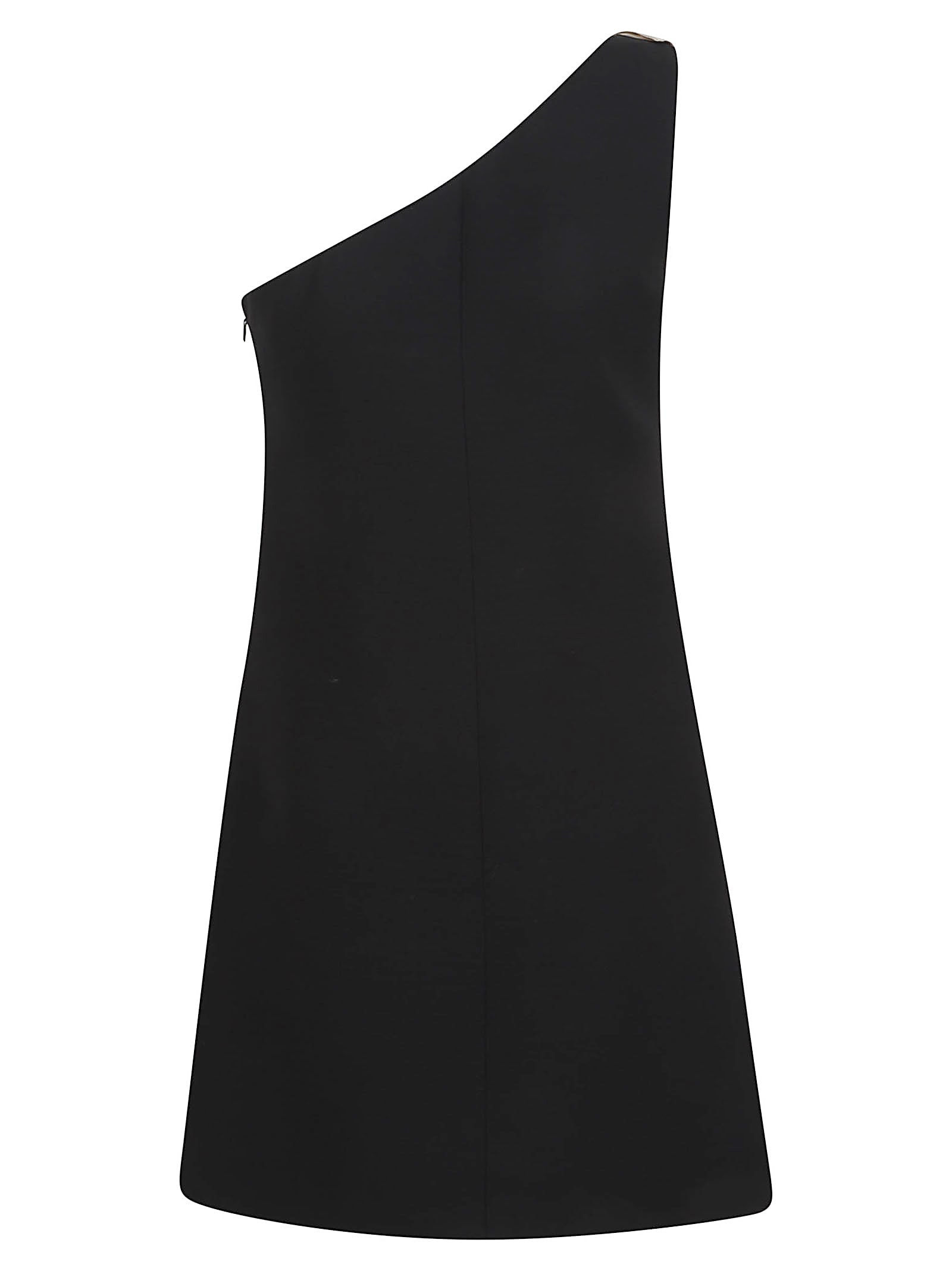 Valentino Mini Dress Solid Crepe Couture In Multi