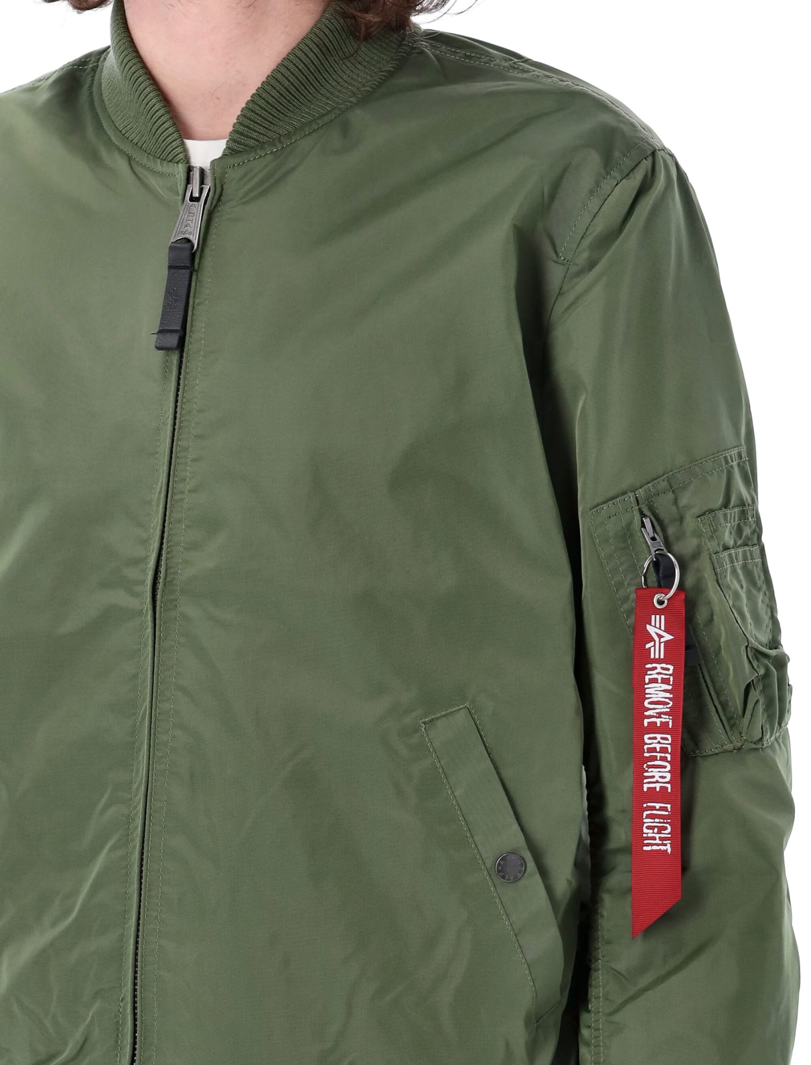 Shop Alpha Industries Ma-1 Tt Jacket In Sage Green