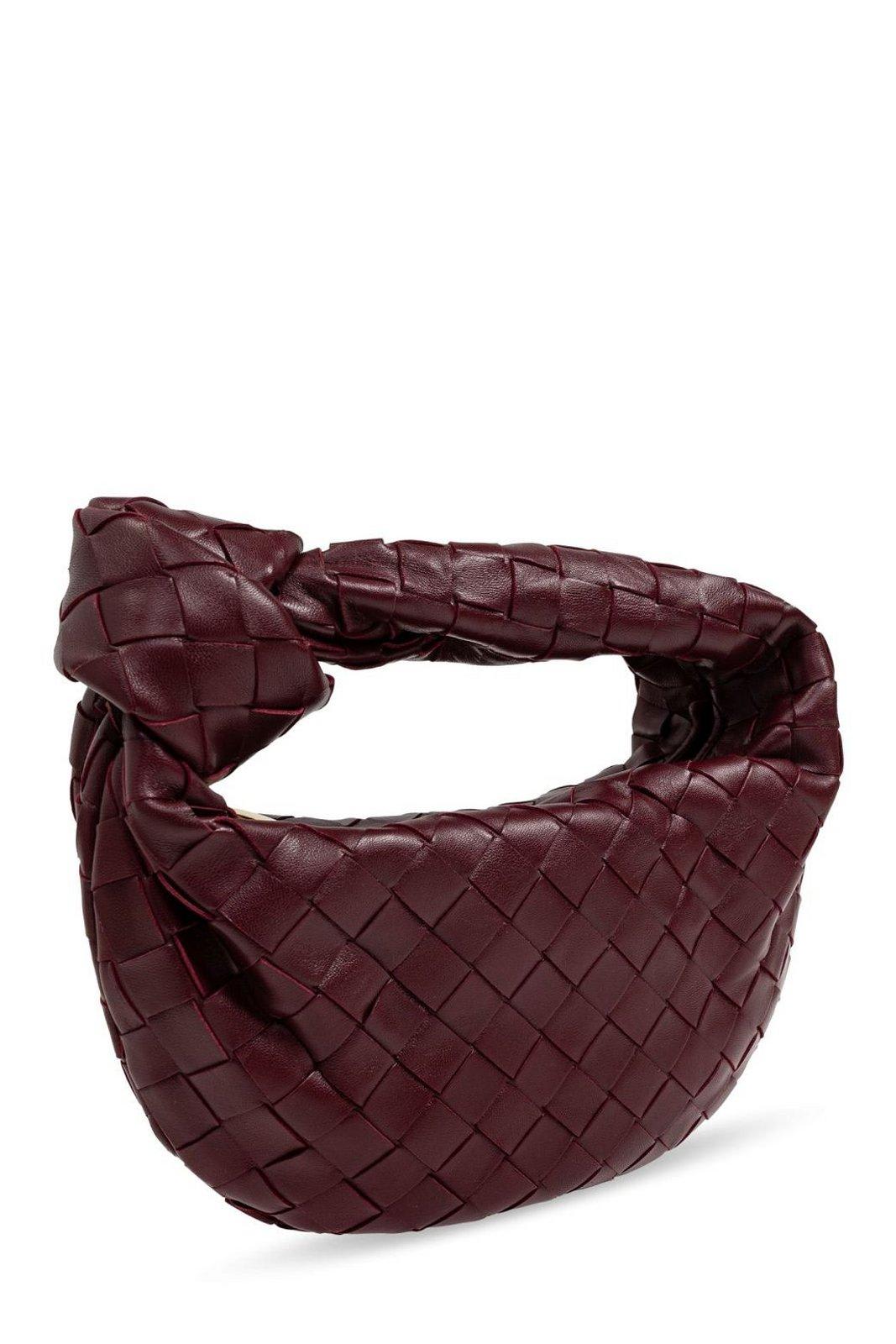 Bottega Veneta Jodie Mini Tote Bag In Burgundy