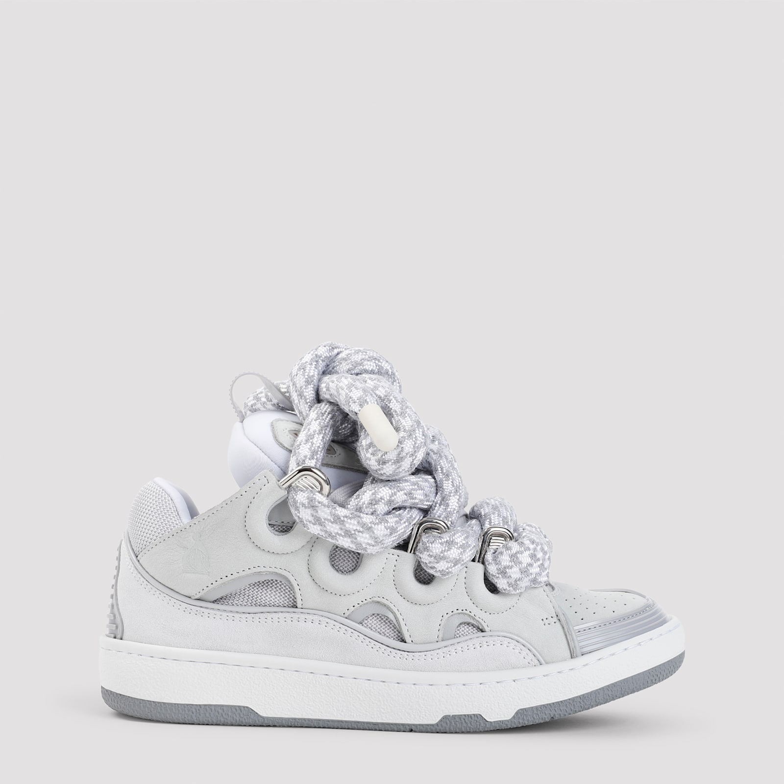 Shop Lanvin Curb Sneakers In White