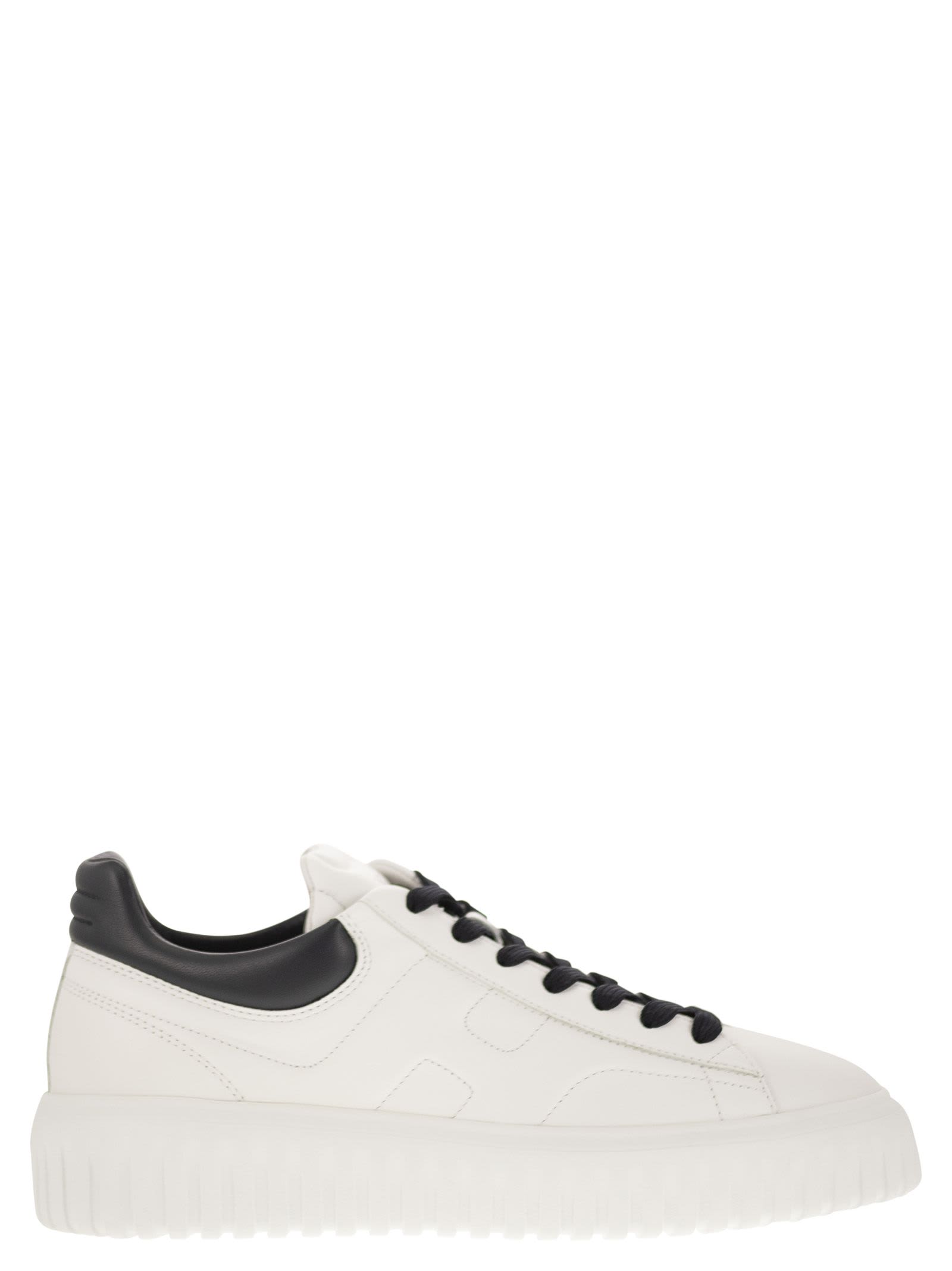 Shop Hogan H-stripes - Sneakers In White/blue