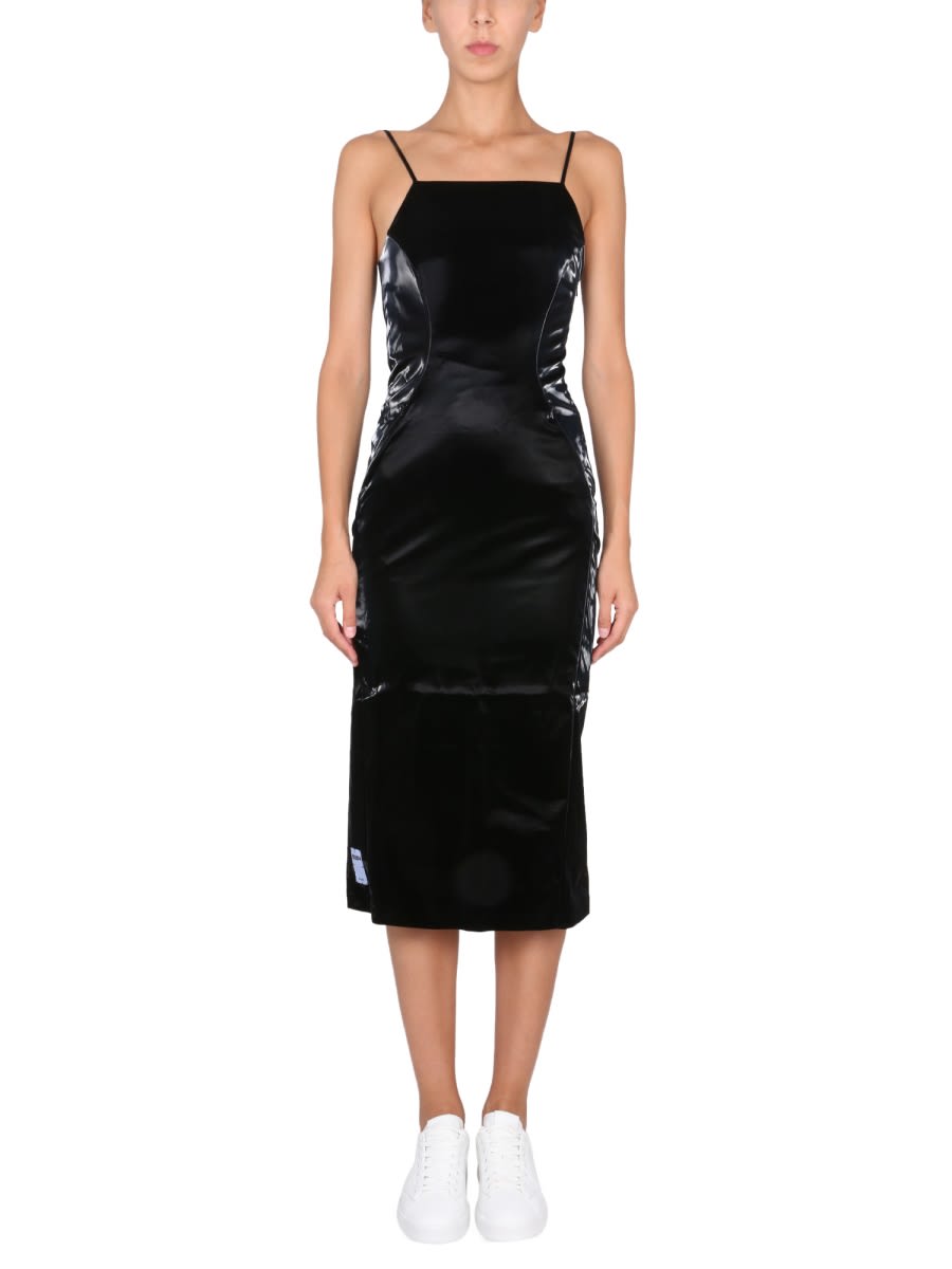 Shop Mcq By Alexander Mcqueen Slim Fit Dress In Black