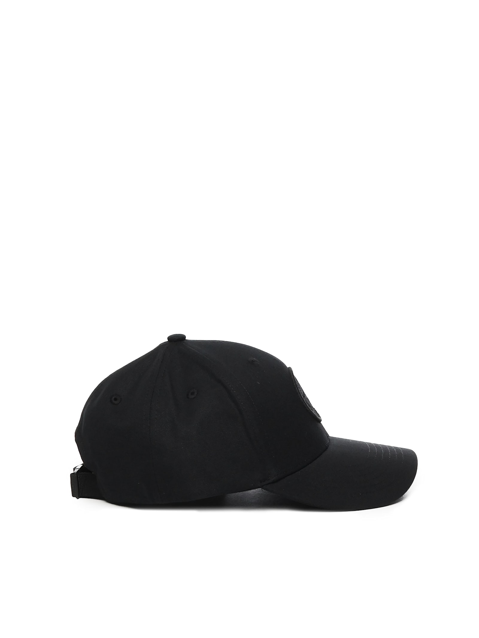 STONE ISLAND BASEBALL HAT WITH COMPASS EMBROIDERY 