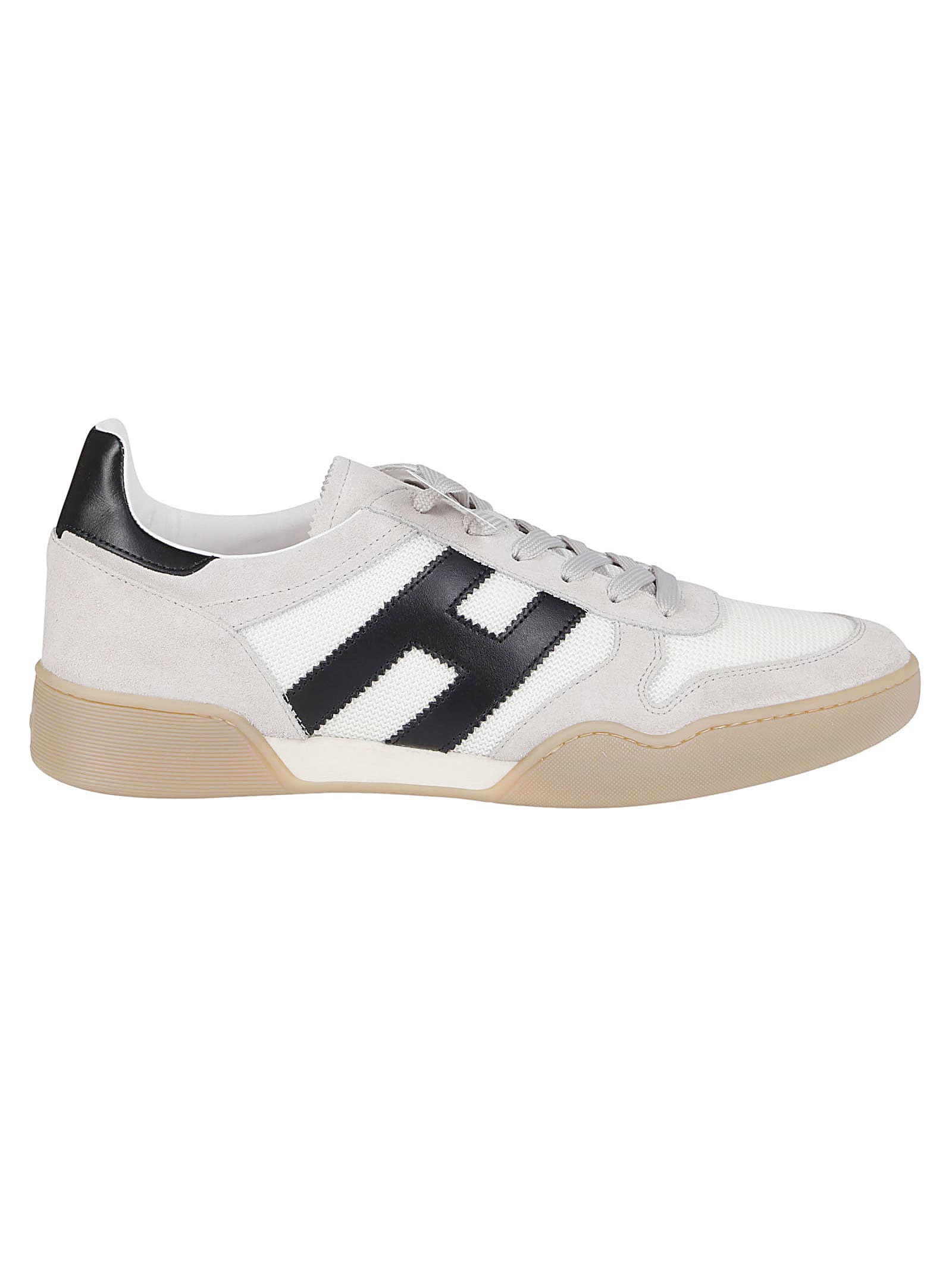 Hogan White Leather And Suede H357 Sneakers