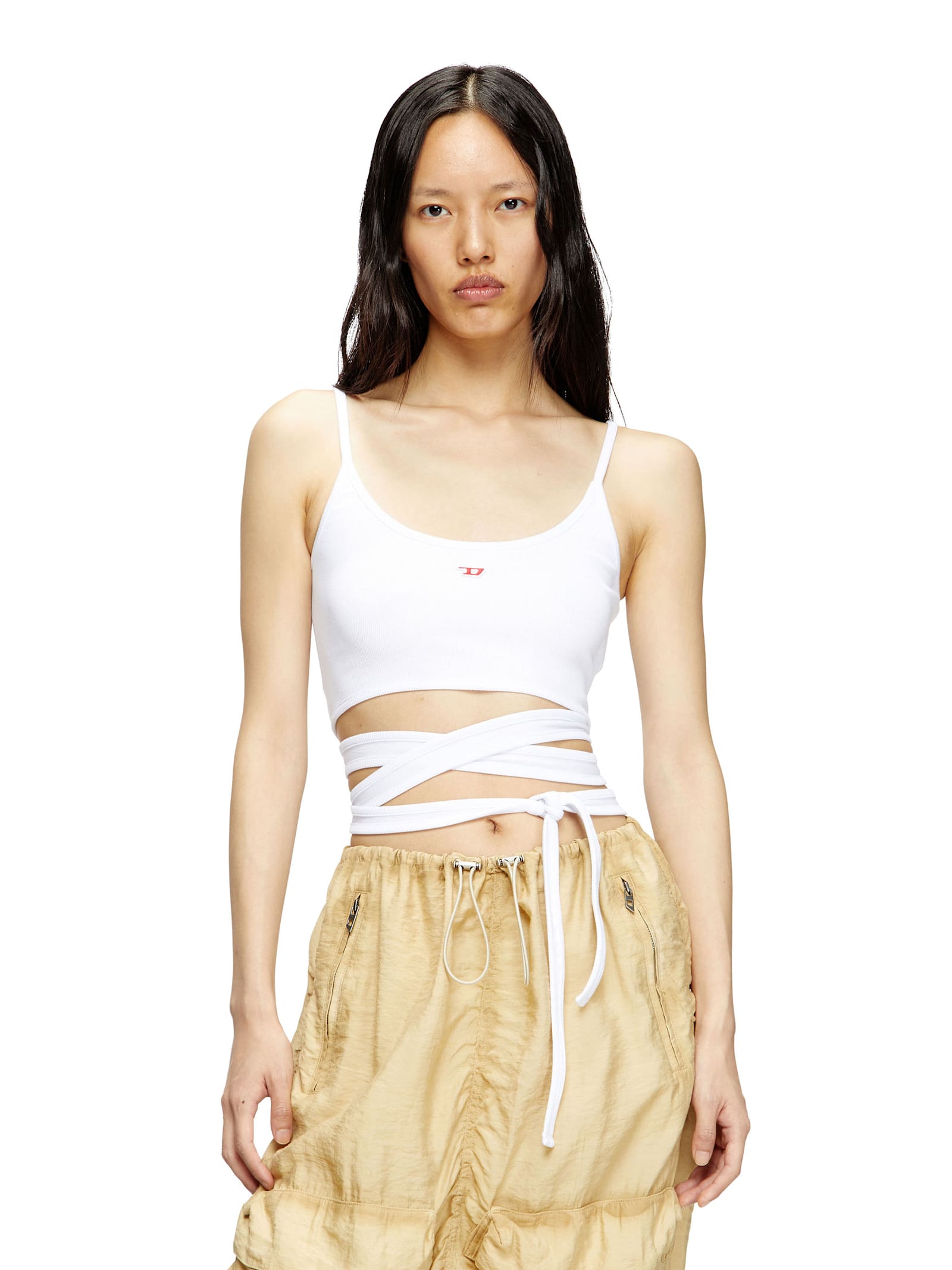 Diesel T-leya-tail Stretch Cotton Top