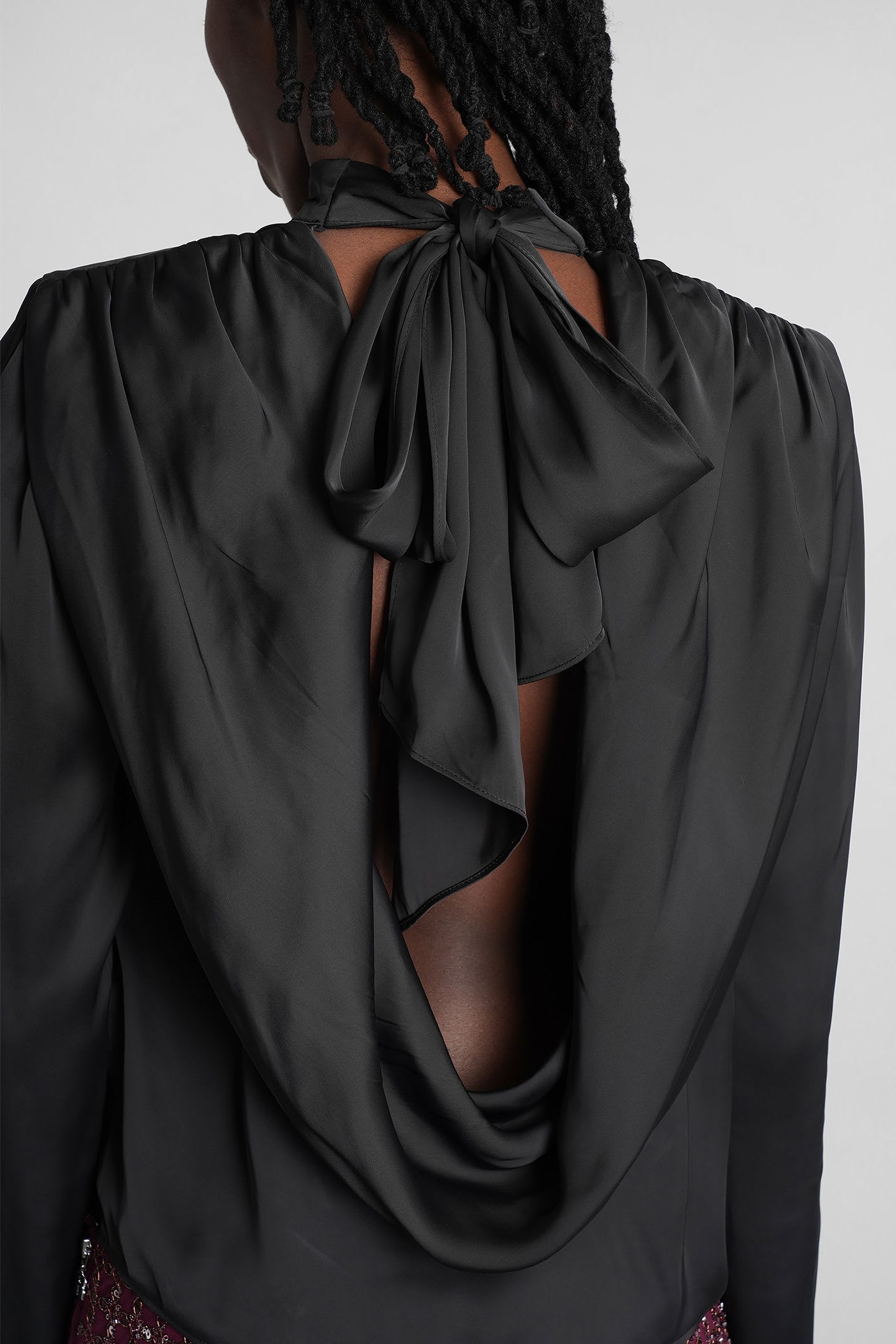 Rotate Birger Christensen Topwear In Black Polyester In Black
