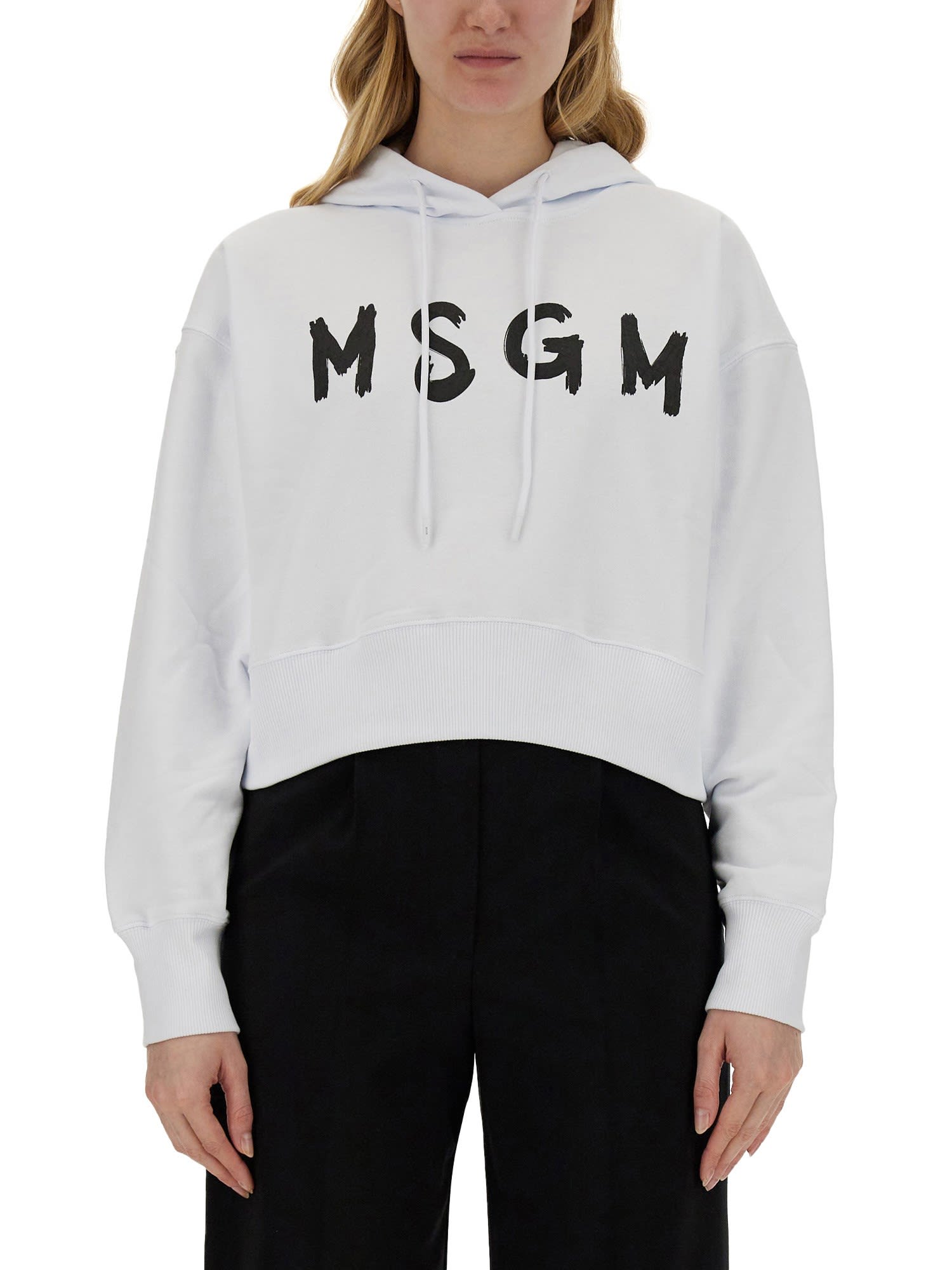 Shop Msgm Sweatshirt With Logo