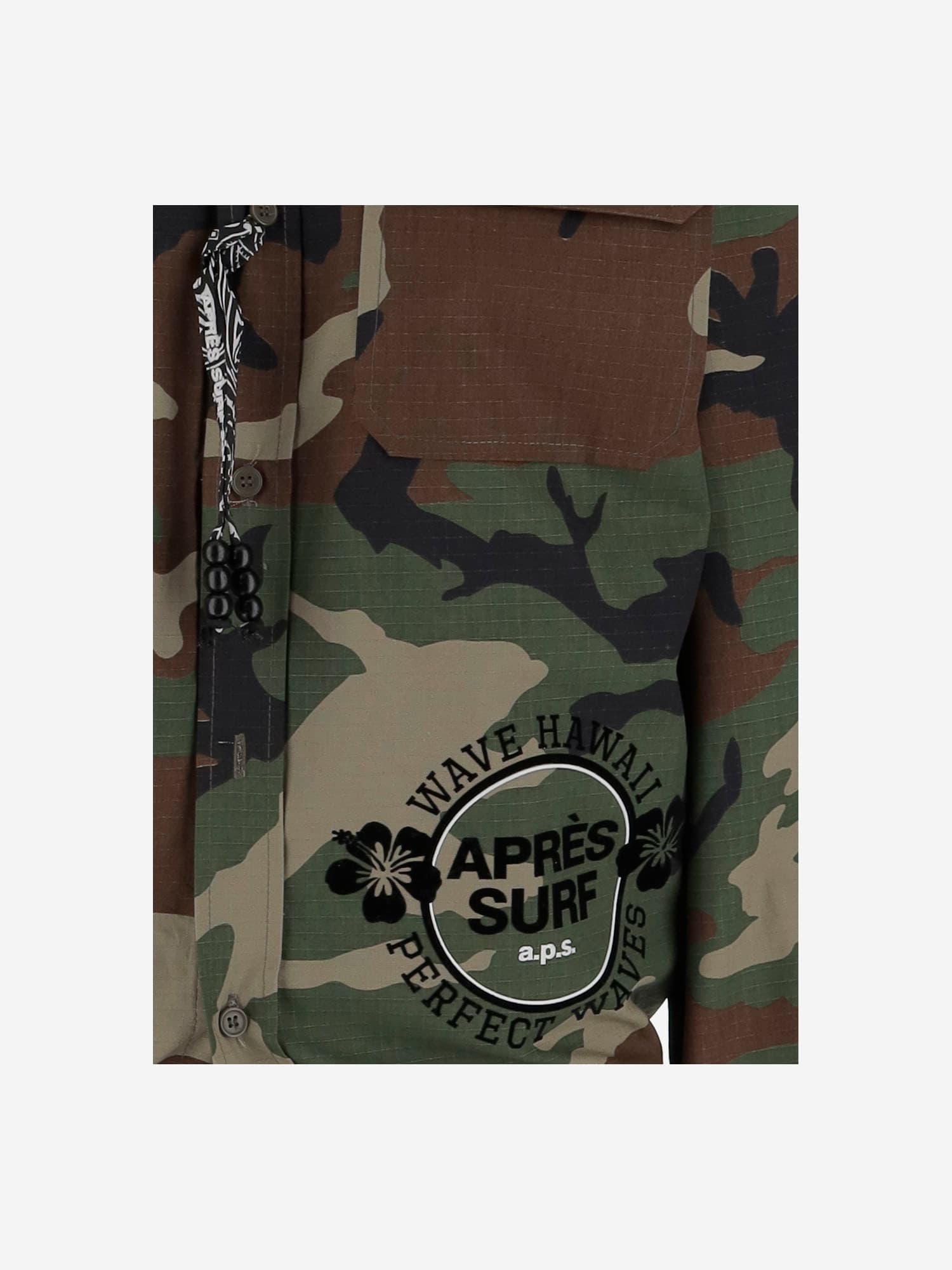 Après Surf Apres Surf Cotton Jacket With Logo Print In Brown