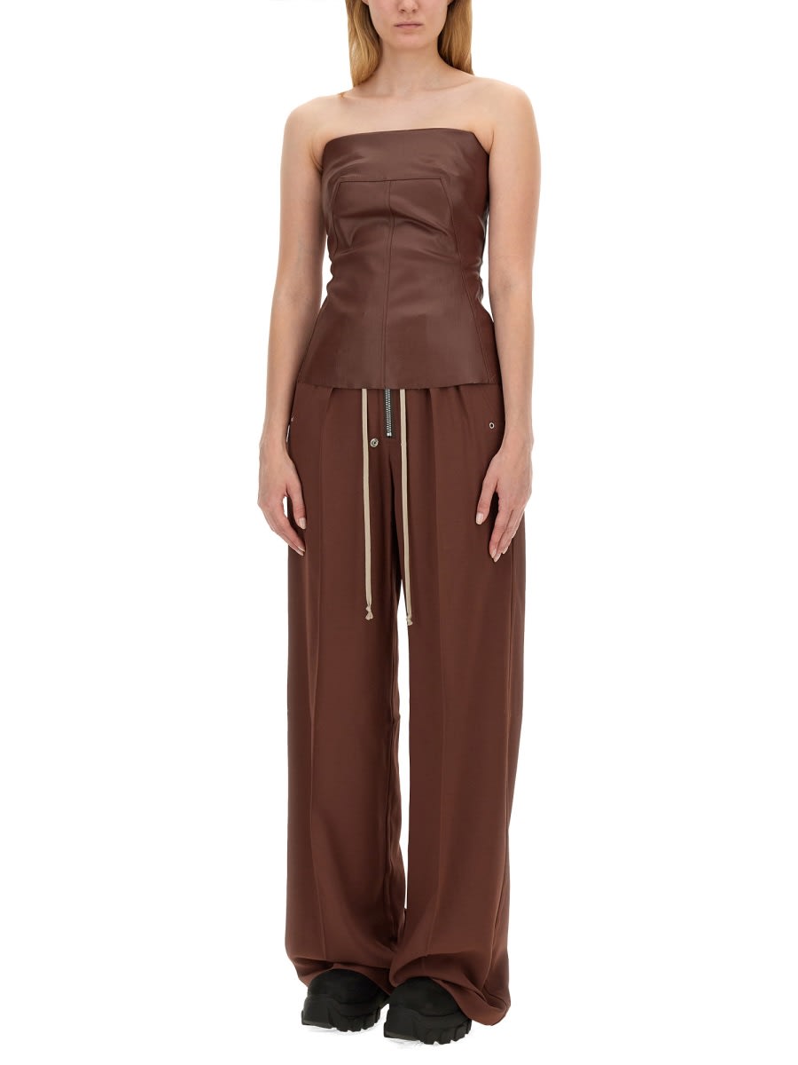 Shop Rick Owens Top Bustier In Brown