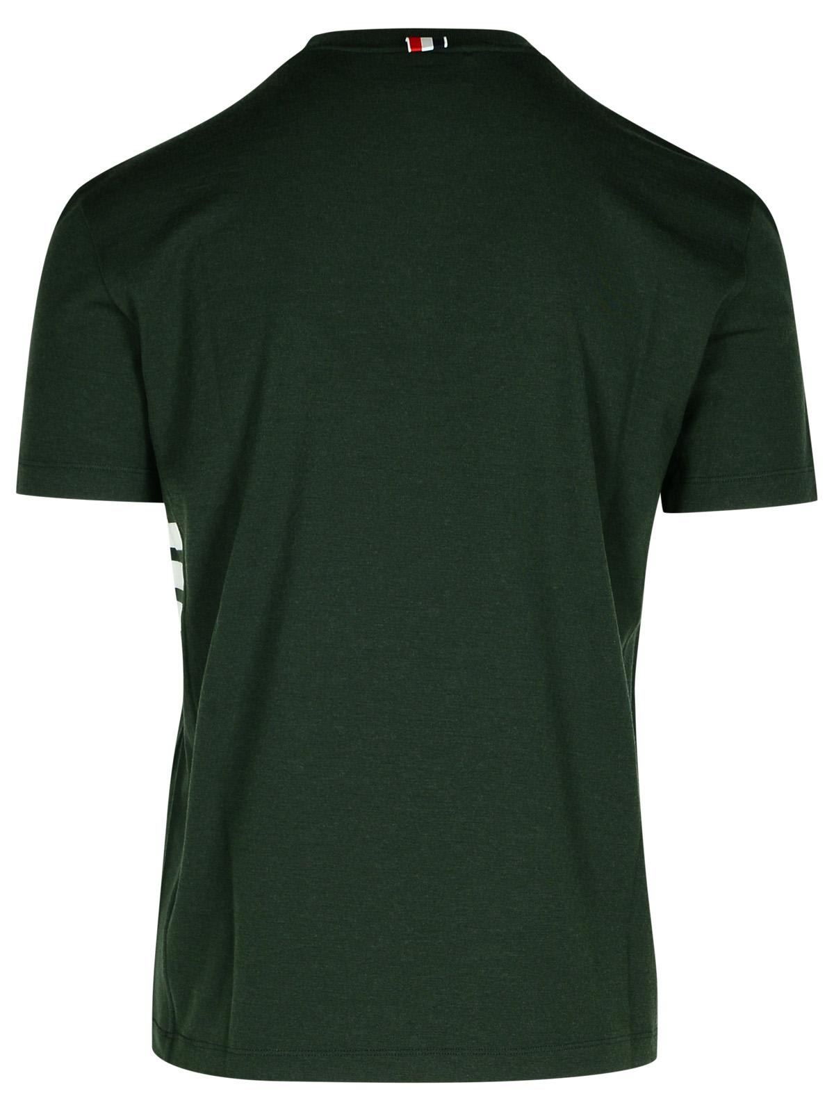 Shop Thom Browne Green Wool T-shirt