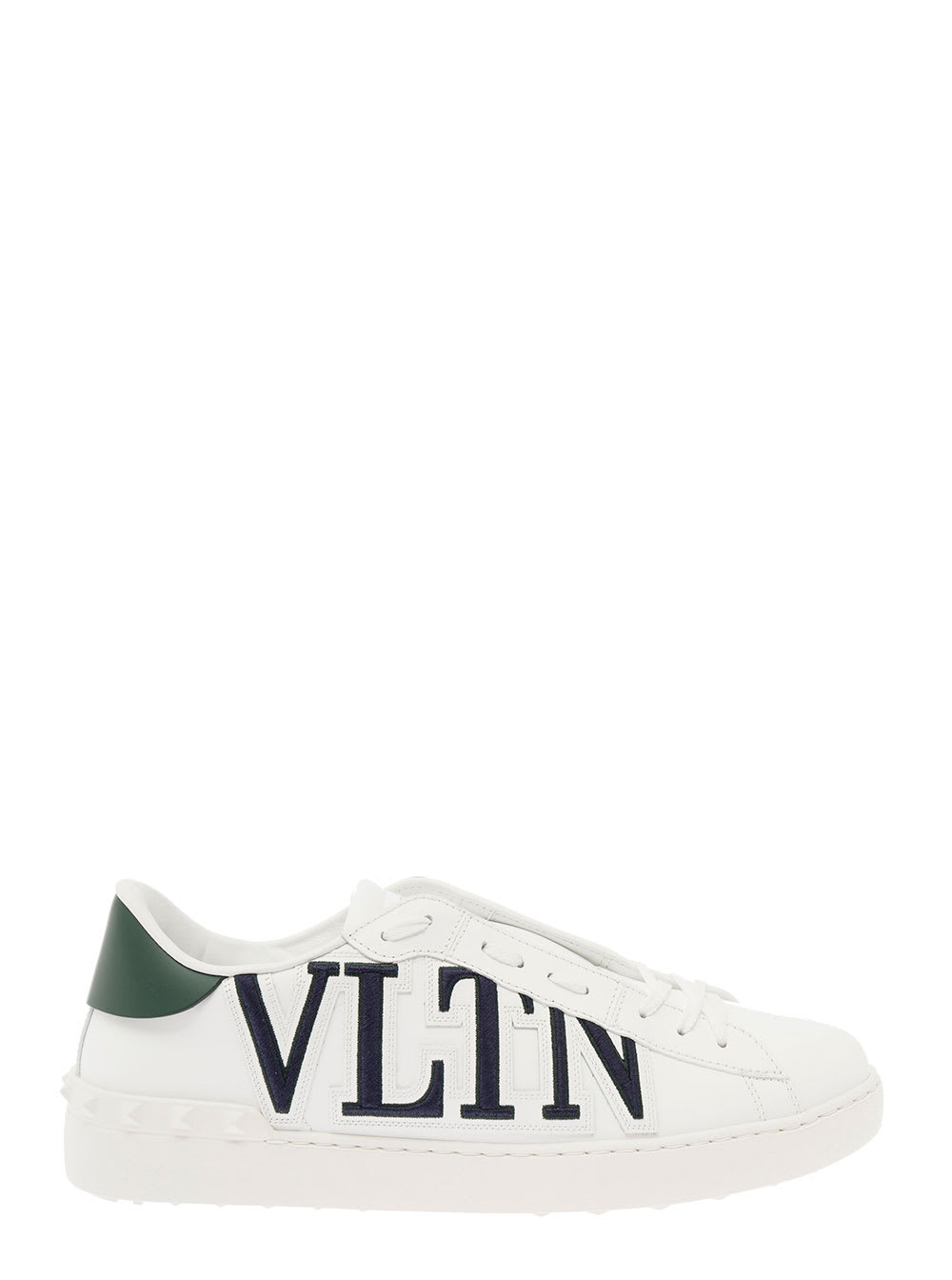 Vltn White Low-top Sneakers In Leather Man Valentino Garavani