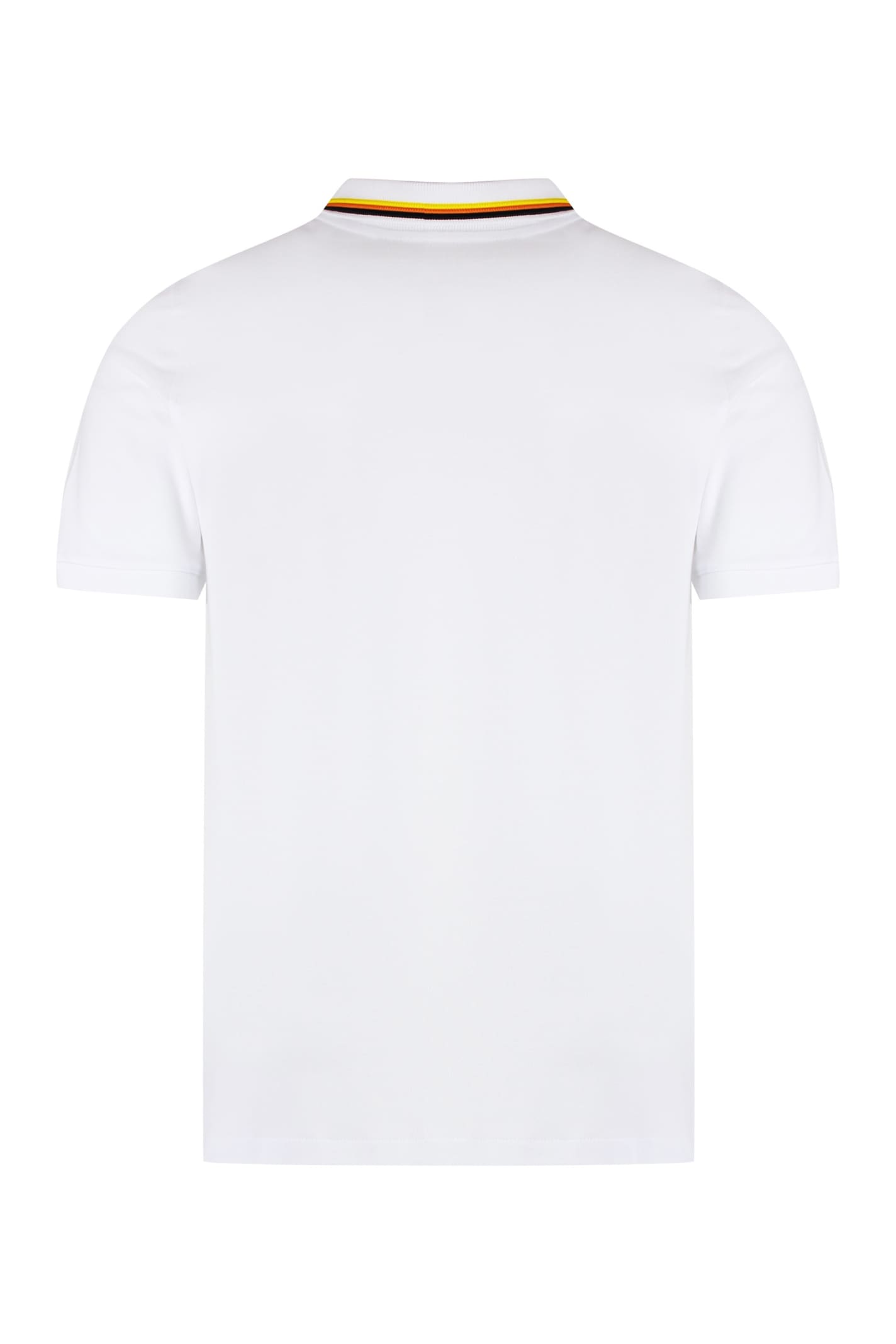 Shop K-way Jud Cotton-piqué Polo Shirt In White