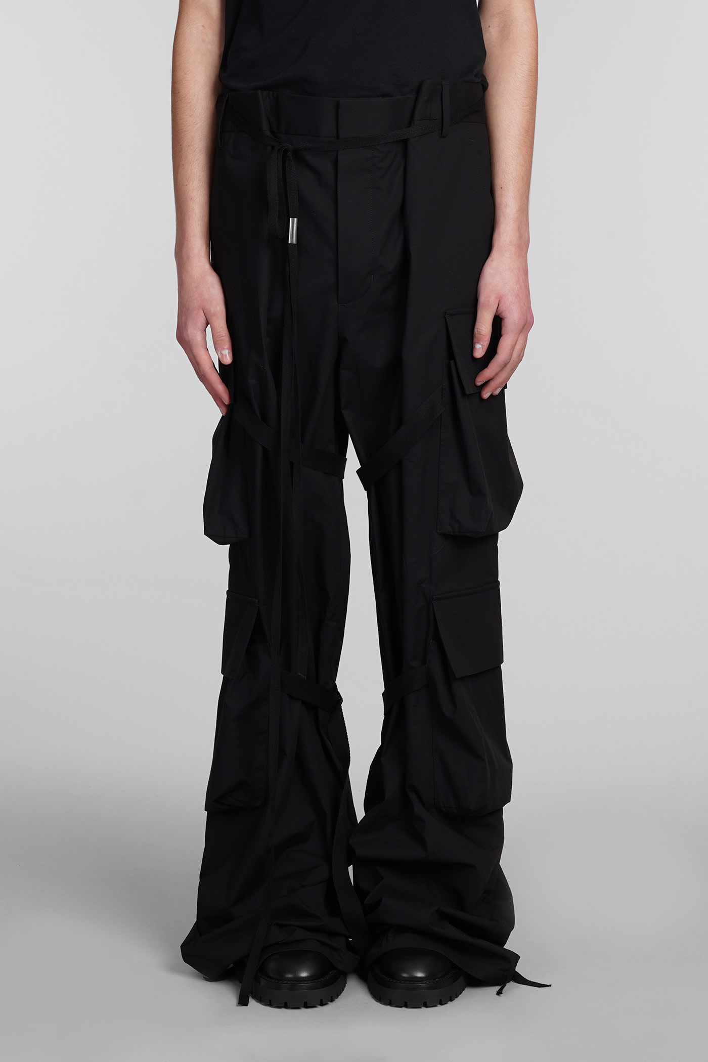 Shop Ann Demeulemeester Pants In Black Cotton