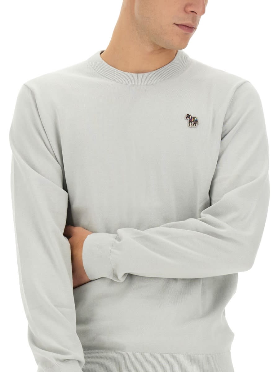 Ps By Paul Smith Ps Paul Smith Zebra Patch Shirt In Grey