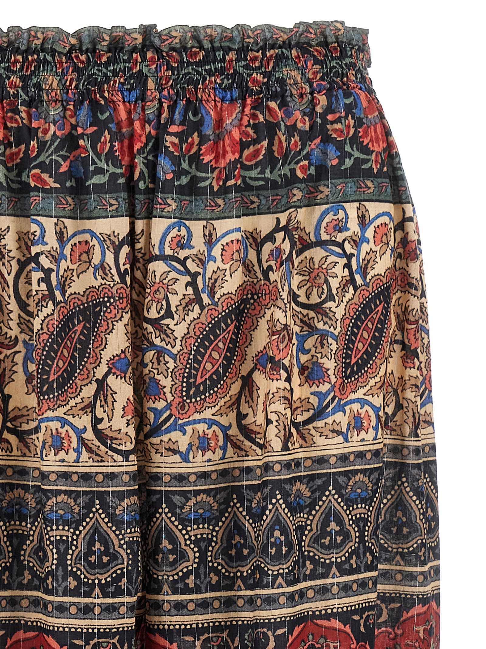 Valentino Garavani Cachemire Voyage Imaginaire Print Silk Georgette Pants