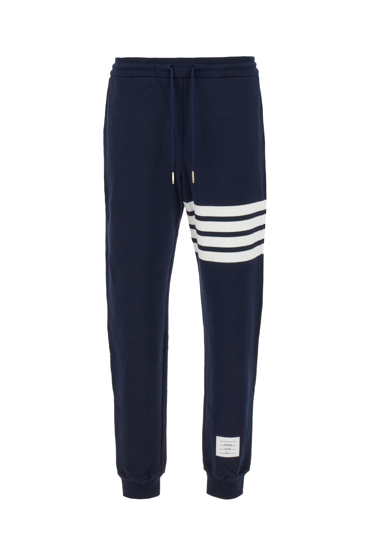 Thom Browne Blue Cotton Joggers In Navy