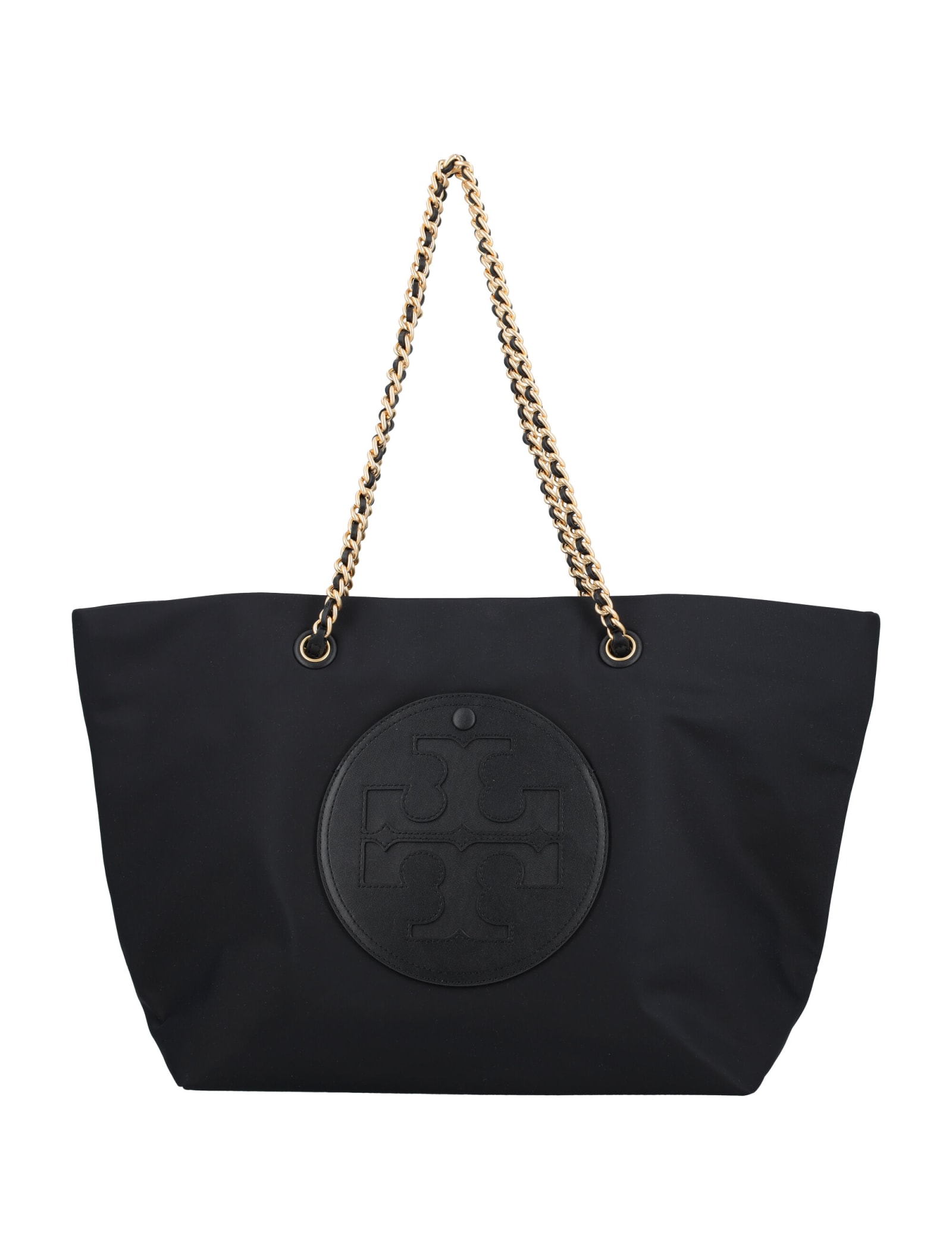 Shop Tory Burch Ella Chain Tote Bag In Black