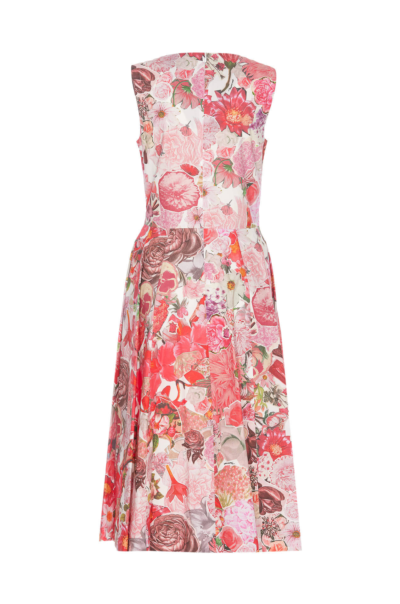 Shop Marni Requiel Poplin Dress In Pink Clematis