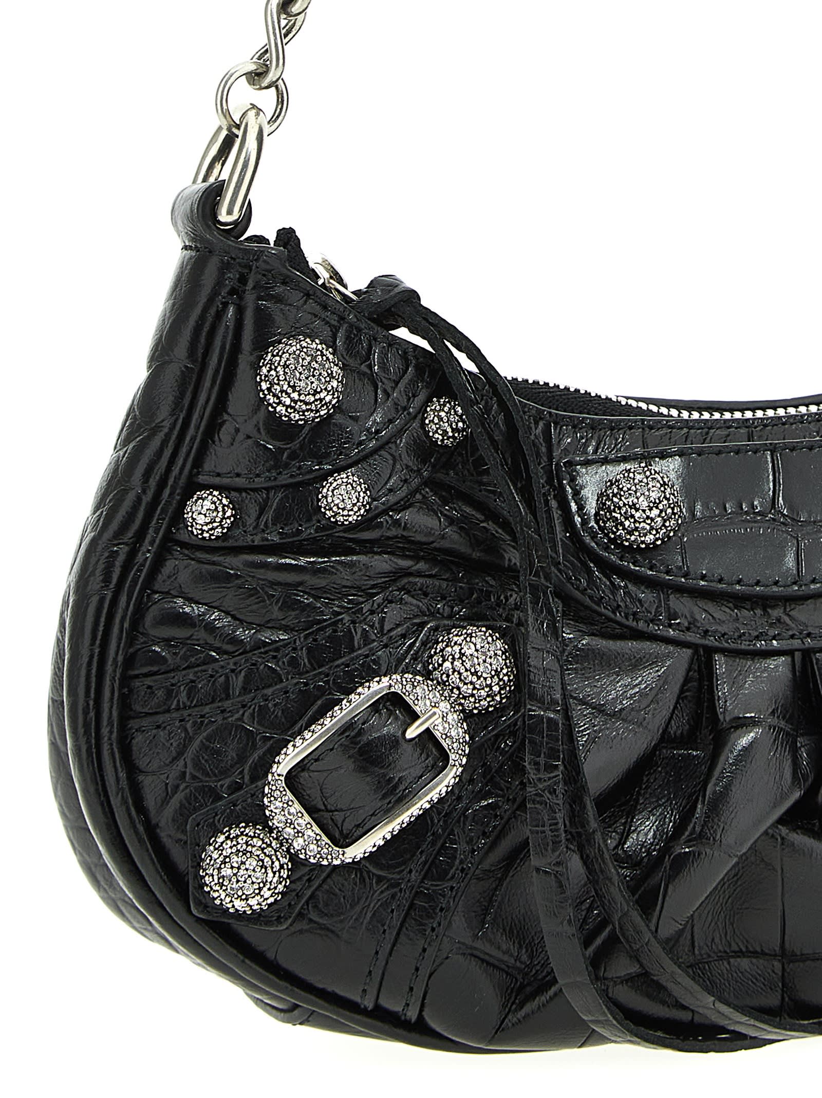 Balenciaga Borsa Le Cagole Mini Con Catena Da Donna In Nero In Black